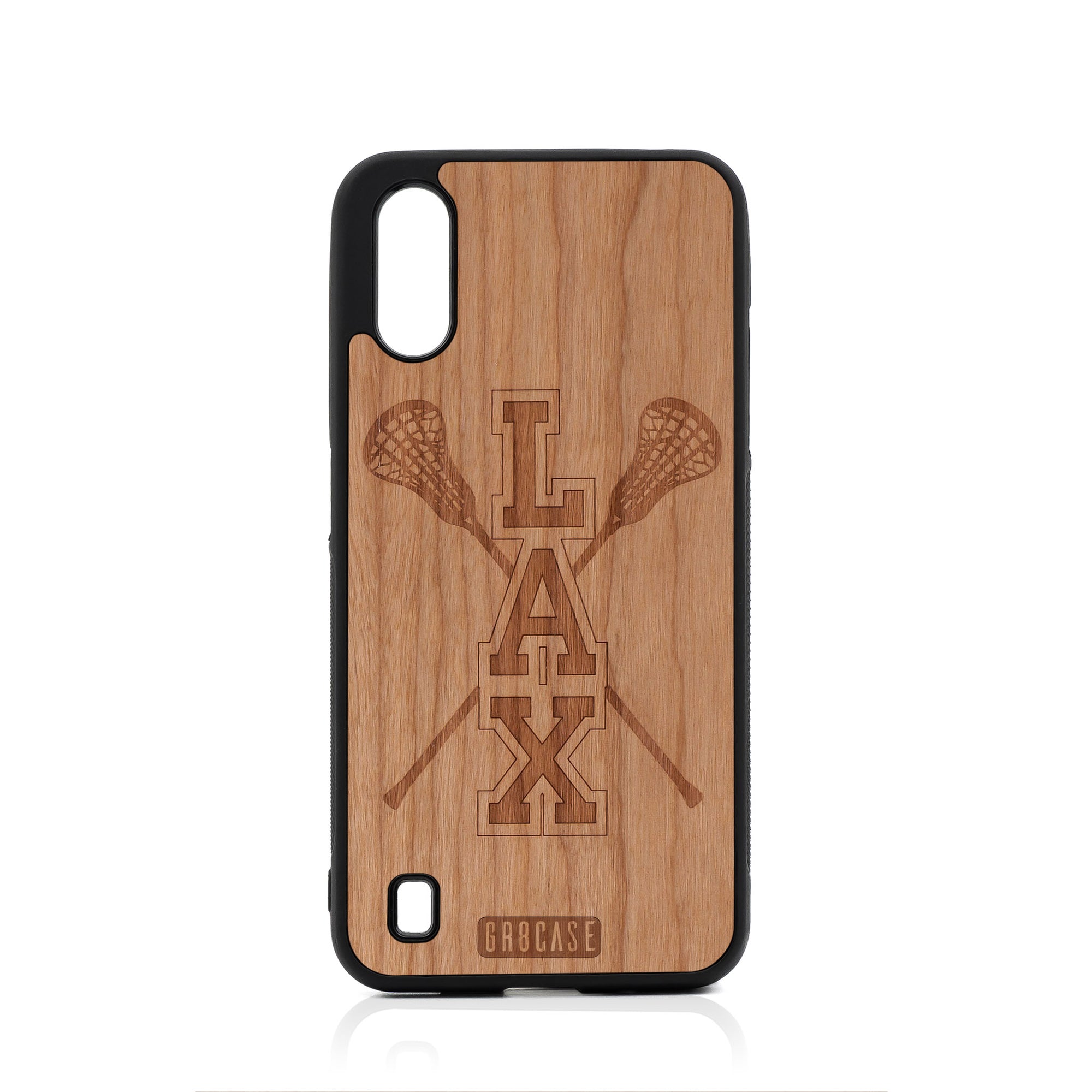 Lacrosse (LAX) Sticks Design Wood Case For Samsung Galaxy A01