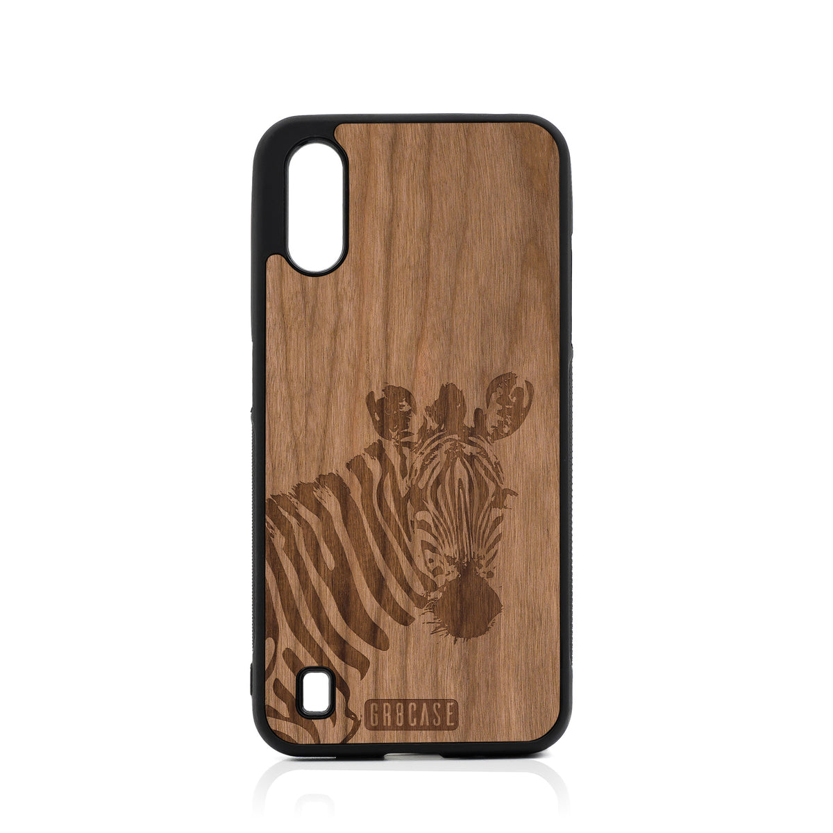 Lookout Zebra Design Wood Case For Samsung Galaxy A01