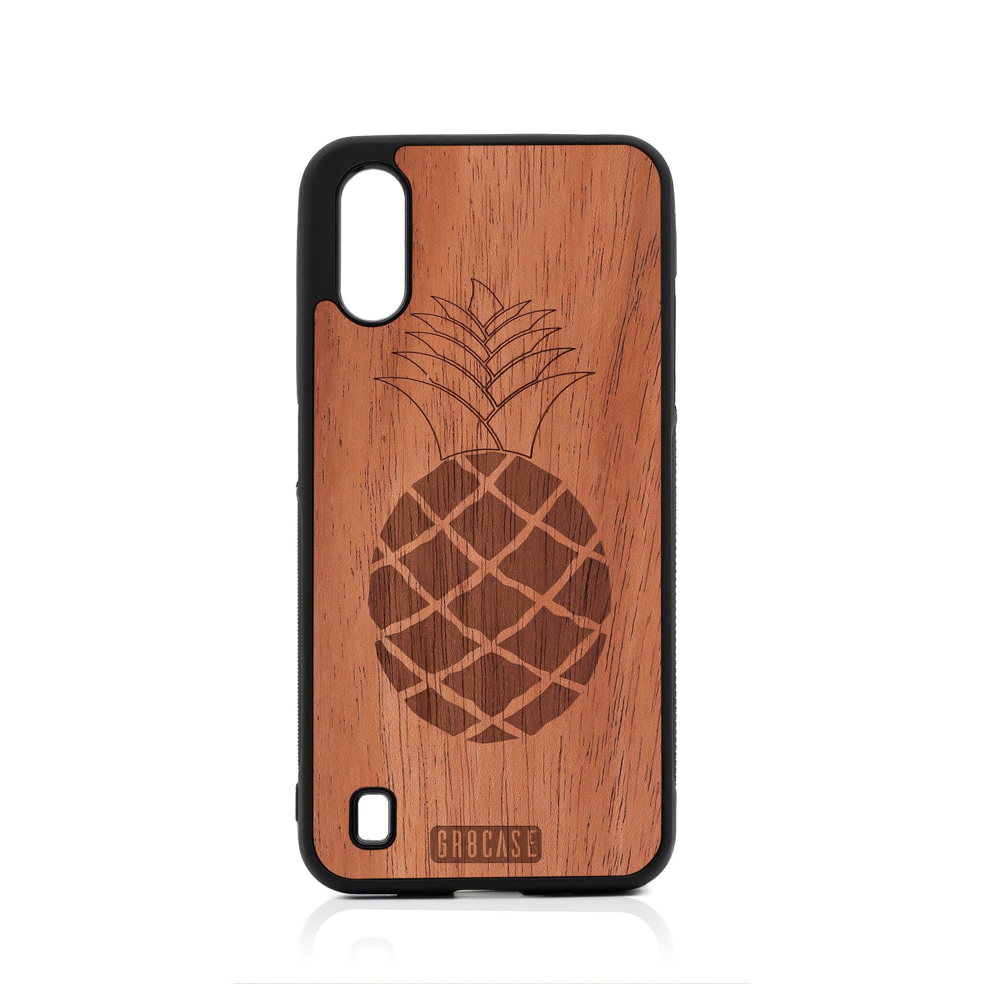 Pineapple Design Wood Case For Samsung Galaxy A01