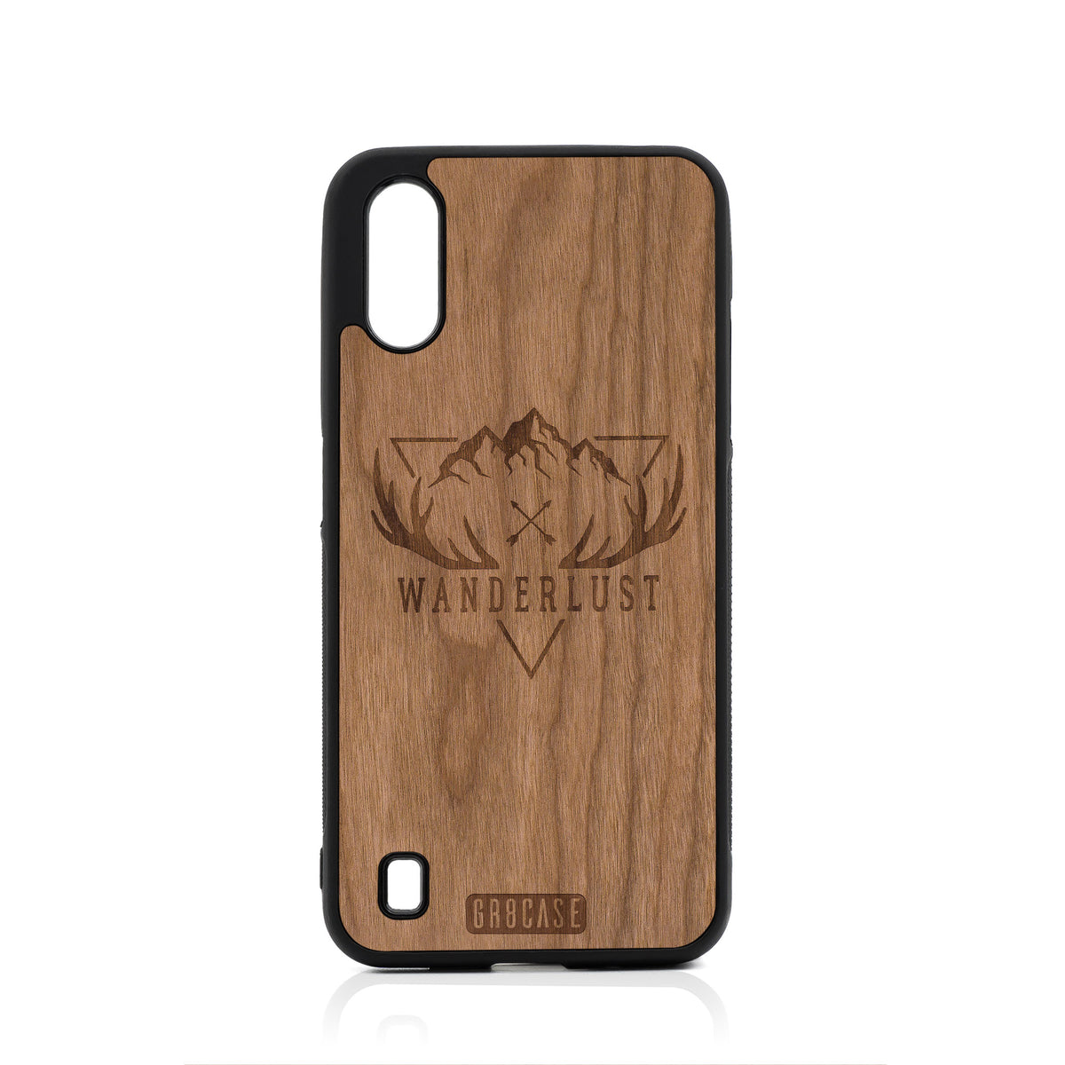 Wanderlust Design Wood Case For Samsung Galaxy A01