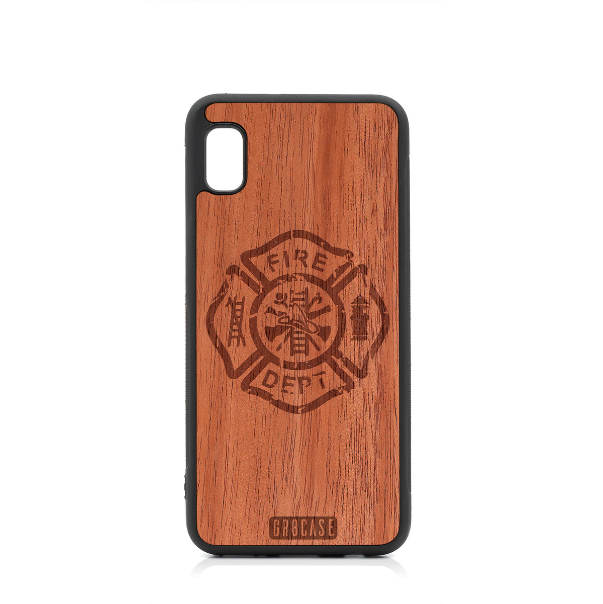 Fire Department Design Wood Case Samsung Galaxy A10E by GR8CASE