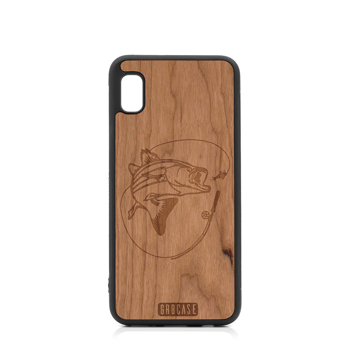 Fish and Reel Design Wood Case For Samsung Galaxy A10E by GR8CASE