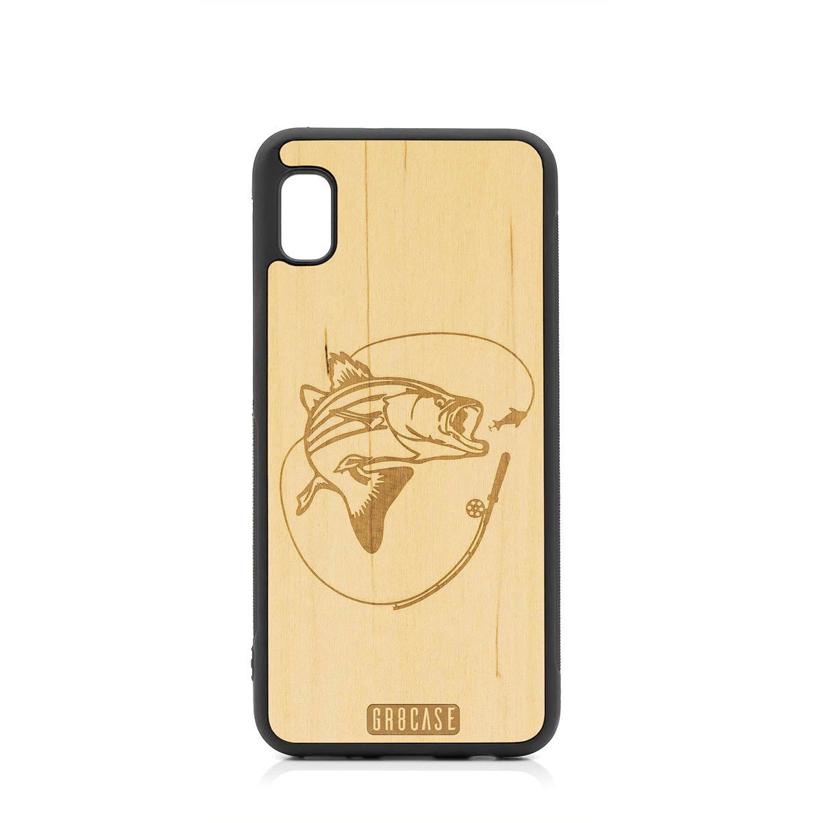 Fish and Reel Design Wood Case For Samsung Galaxy A10E by GR8CASE