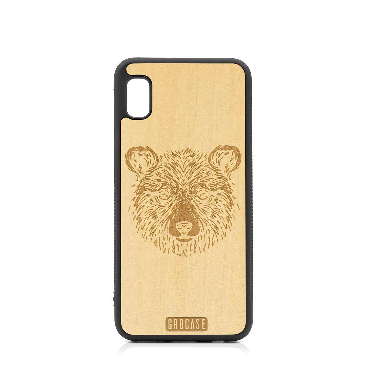 Furry Bear Design Wood Case For Samsung Galaxy A10E