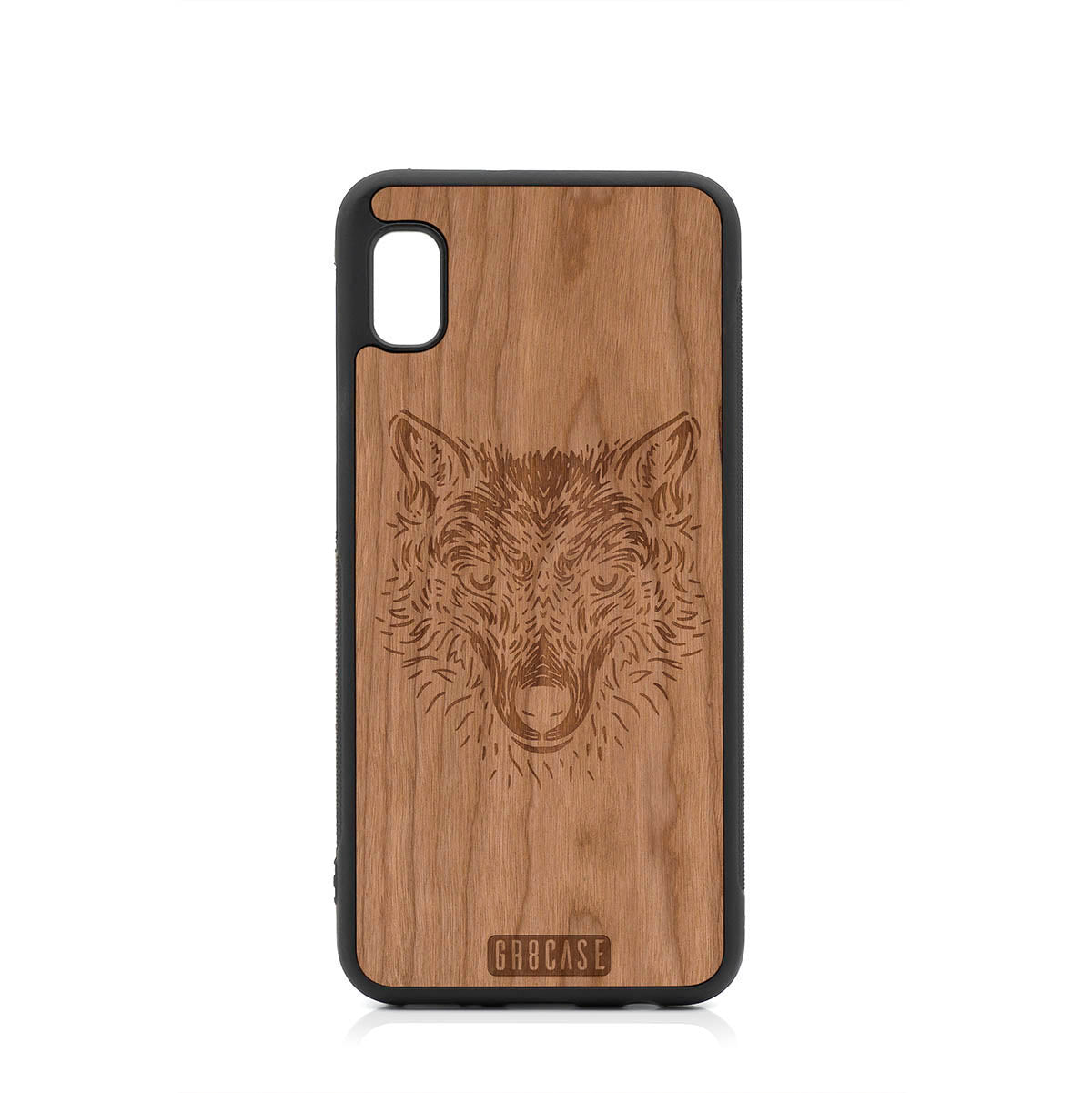 Furry Wolf Design Wood Case For Samsung Galaxy A10E