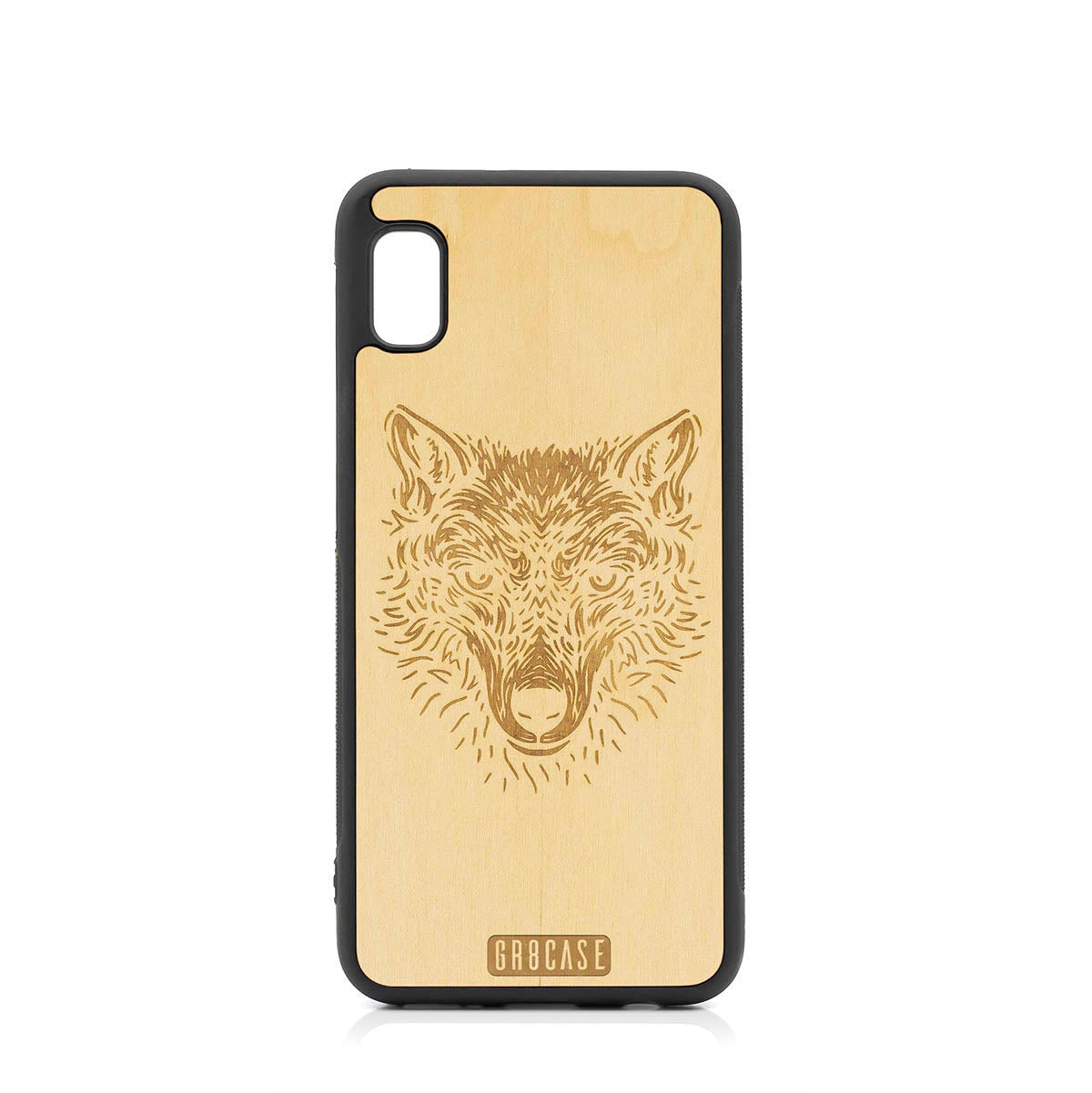 Furry Wolf Design Wood Case For Samsung Galaxy A10E
