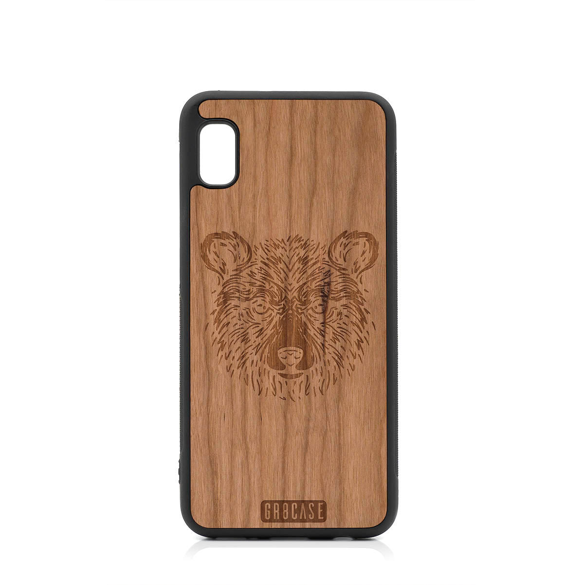 Furry Bear Design Wood Case For Samsung Galaxy A10E