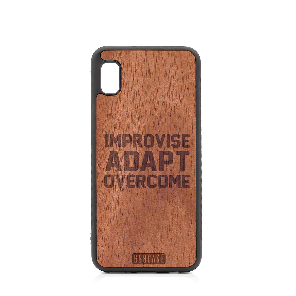 Improvise Adapt Overcome Design Wood Case For Samsung Galaxy A10E