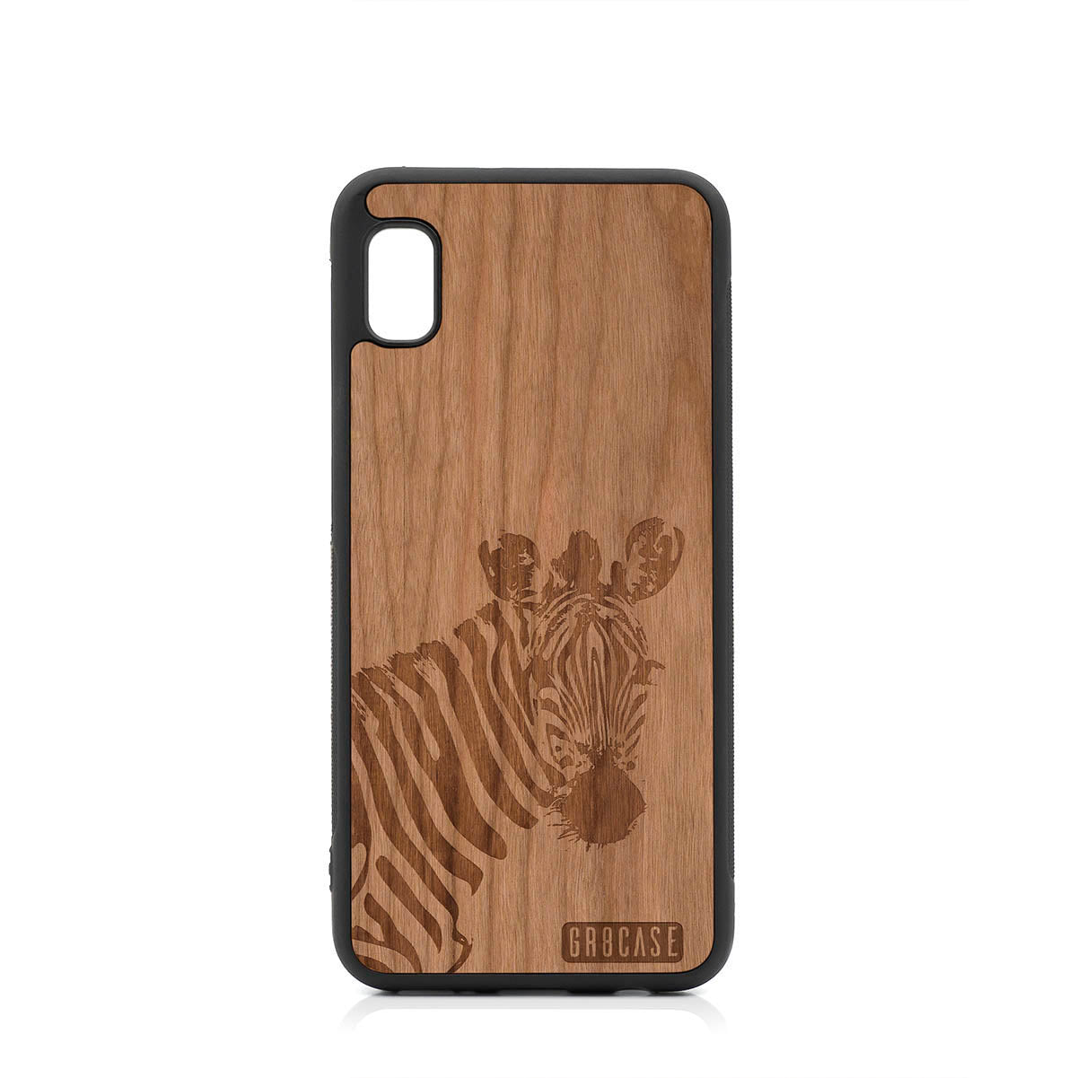 Lookout Zebra Design Wood Case For Samsung Galaxy A10E