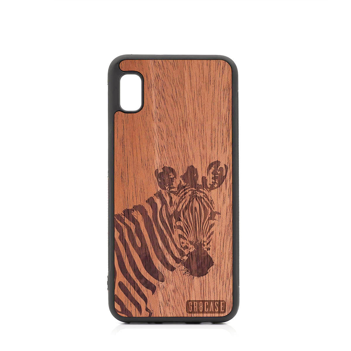 Lookout Zebra Design Wood Case For Samsung Galaxy A10E