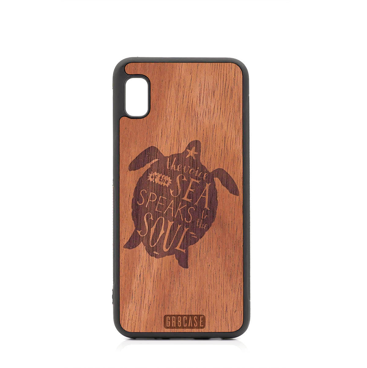 The Voice Of The Sea Speaks To The Soul (Turtle) Design Wood Case For Samsung Galaxy A10E