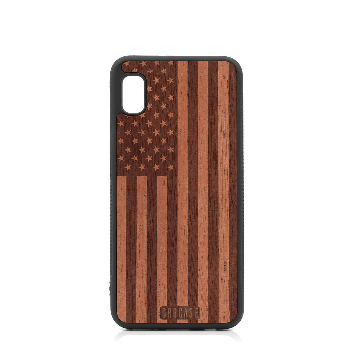 USA Flag Design Wood Case Samsung Galaxy A10E