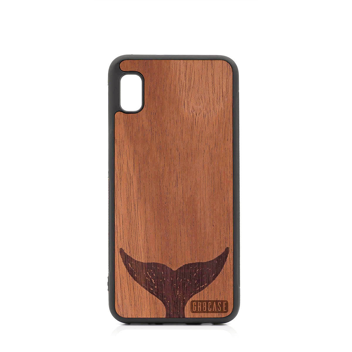 Whale Tail Design Wood Case For Samsung Galaxy A10E