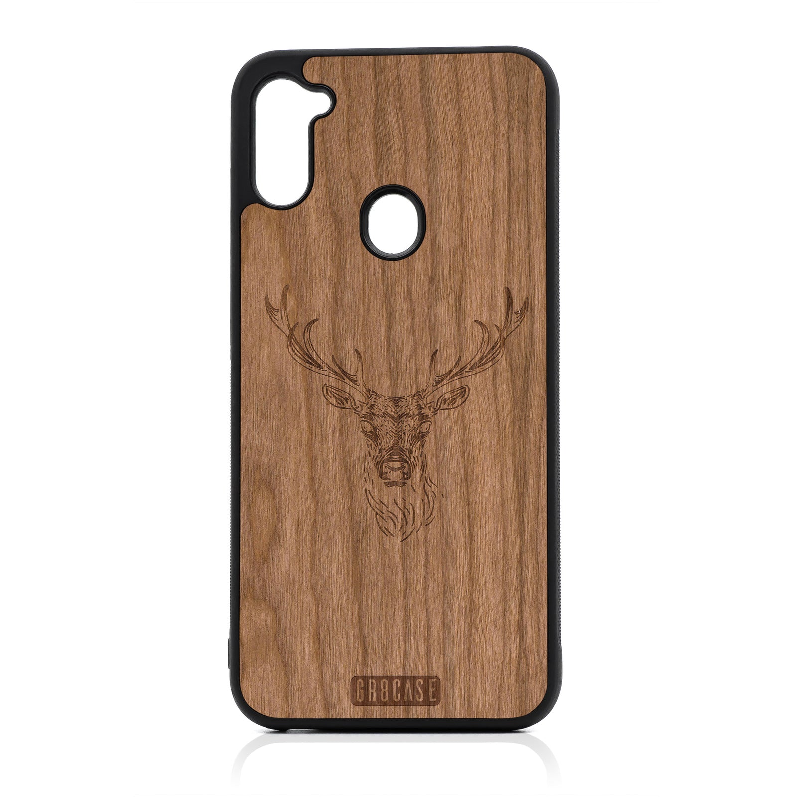 Buck Deer Design Wood Case For Samsung Galaxy A11