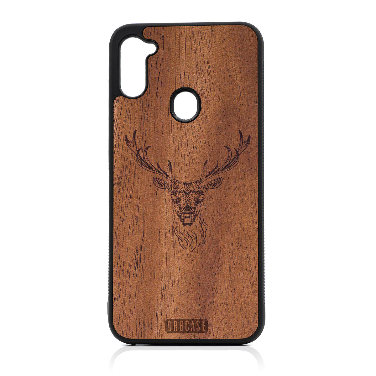 Buck Deer Design Wood Case For Samsung Galaxy A11