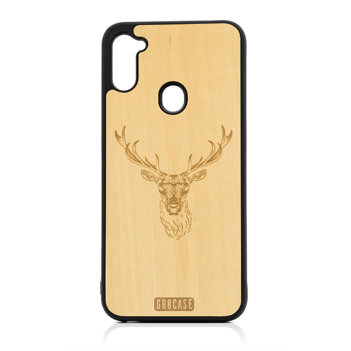 Buck Deer Design Wood Case For Samsung Galaxy A11