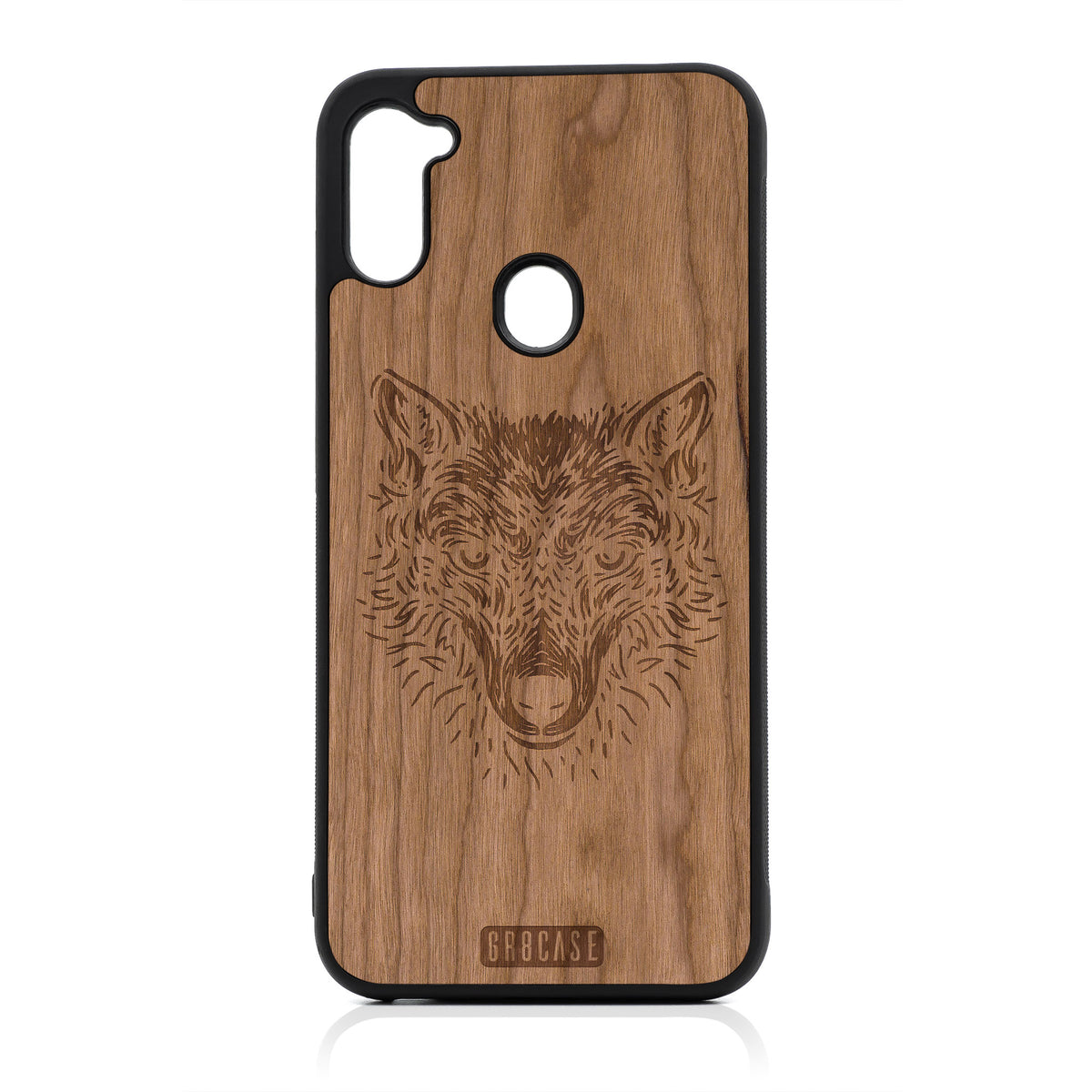 Furry Wolf  Design Wood Case For Samsung Galaxy A11