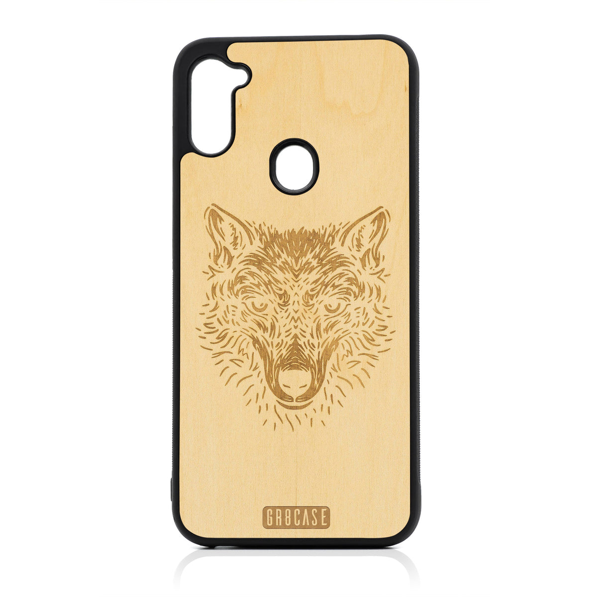 Furry Wolf  Design Wood Case For Samsung Galaxy A11