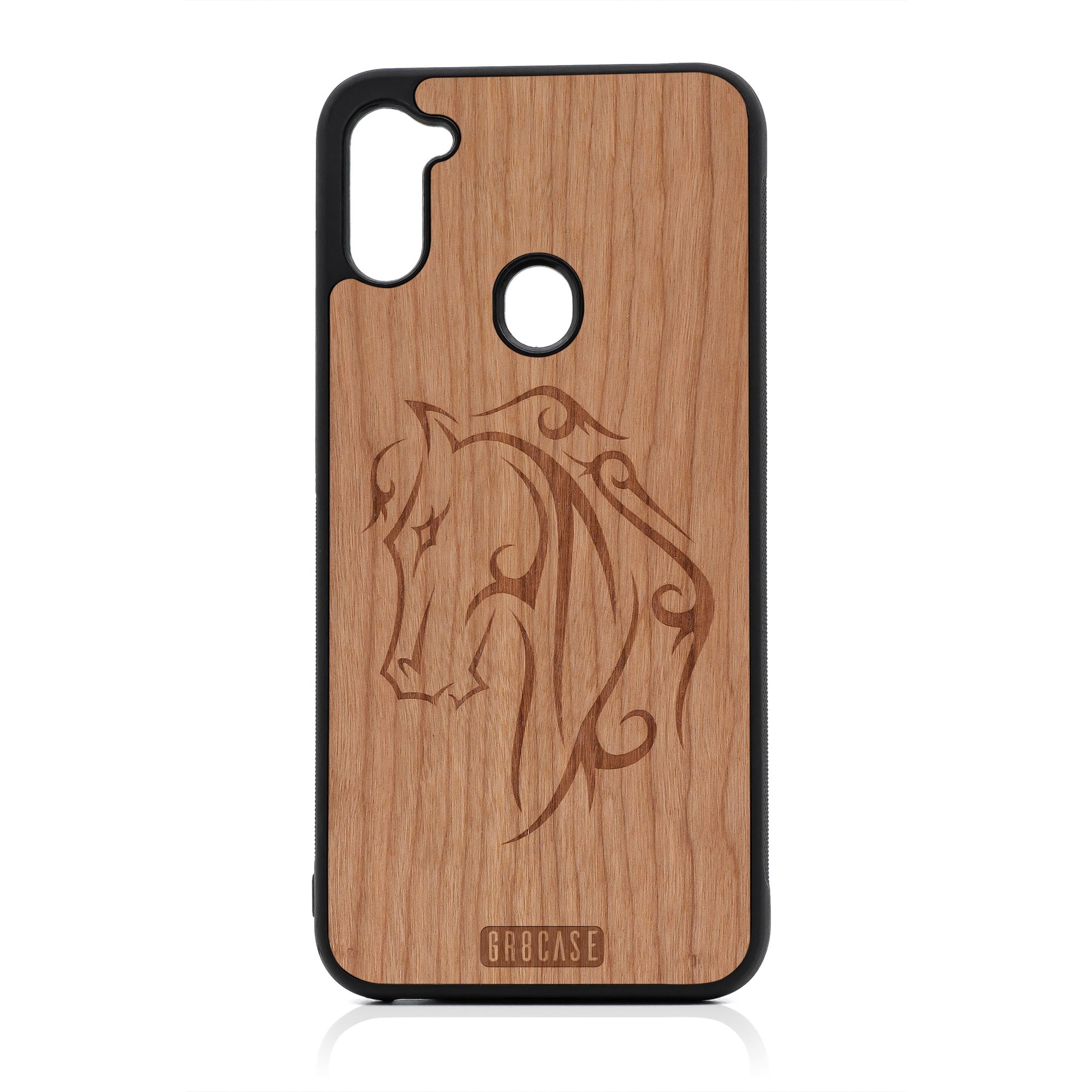 Horse Tattoo Design Wood Case For Samsung Galaxy A11