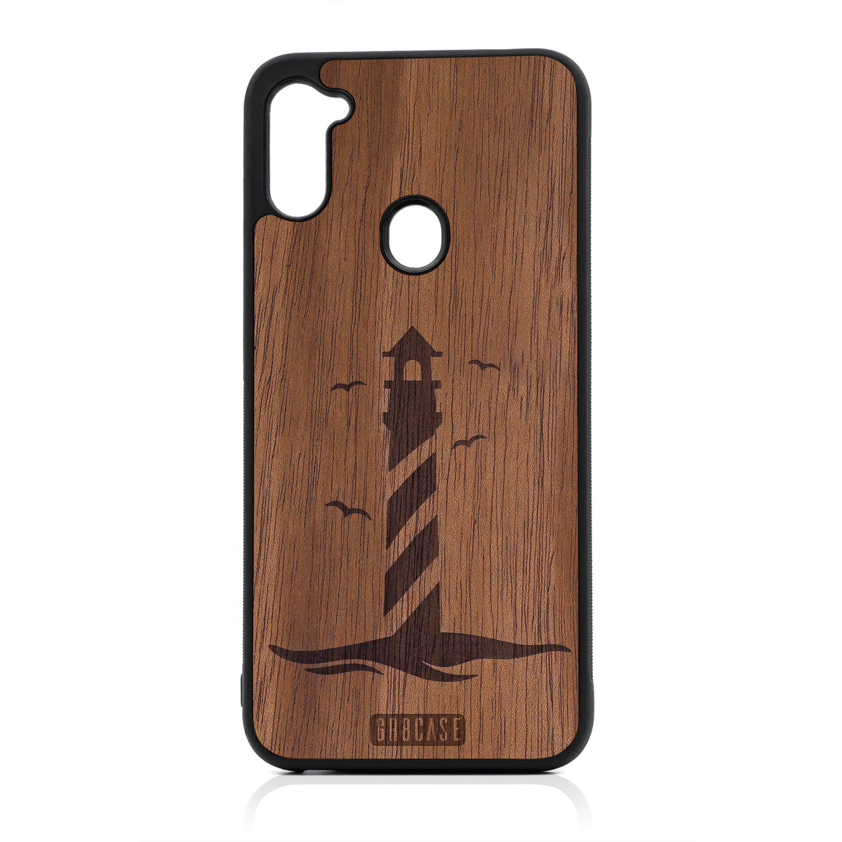 Lighthouse Design Wood Case For Samsung Galaxy A11