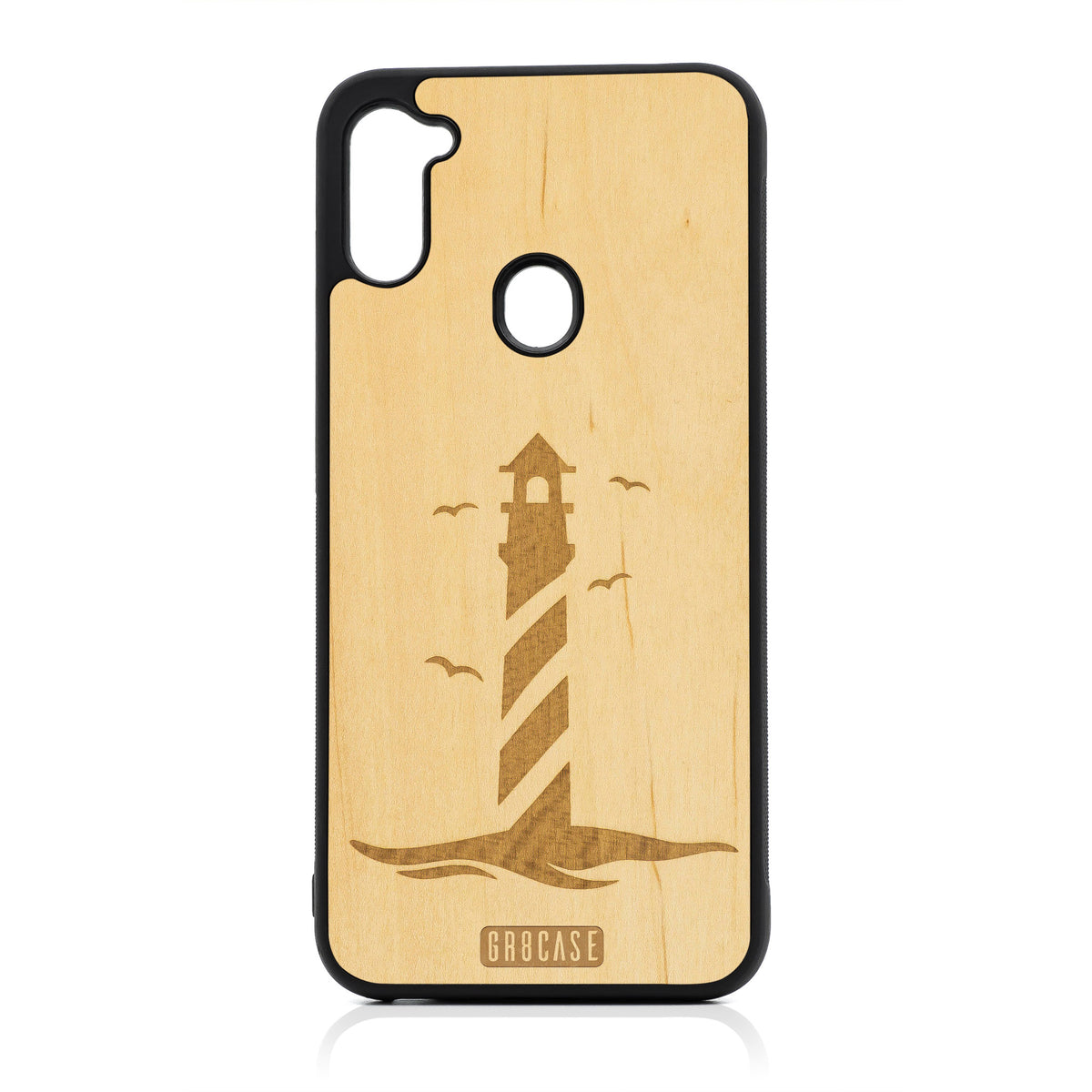 Lighthouse Design Wood Case For Samsung Galaxy A11