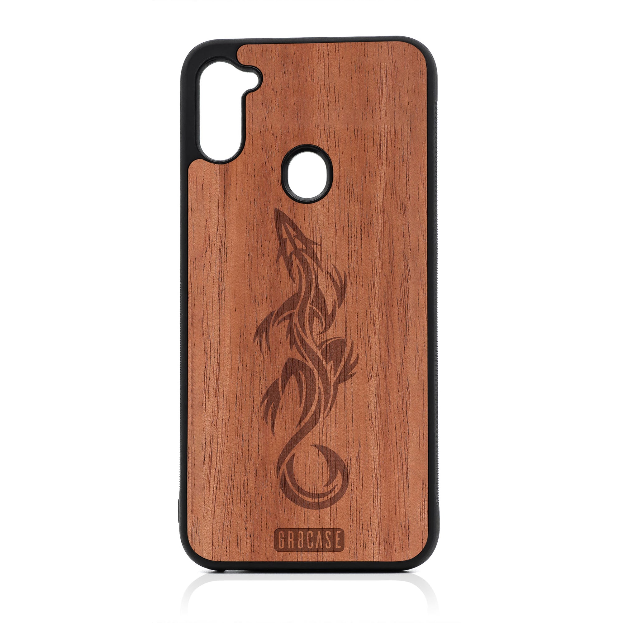 Lizard Design Wood Case For Samsung Galaxy A11