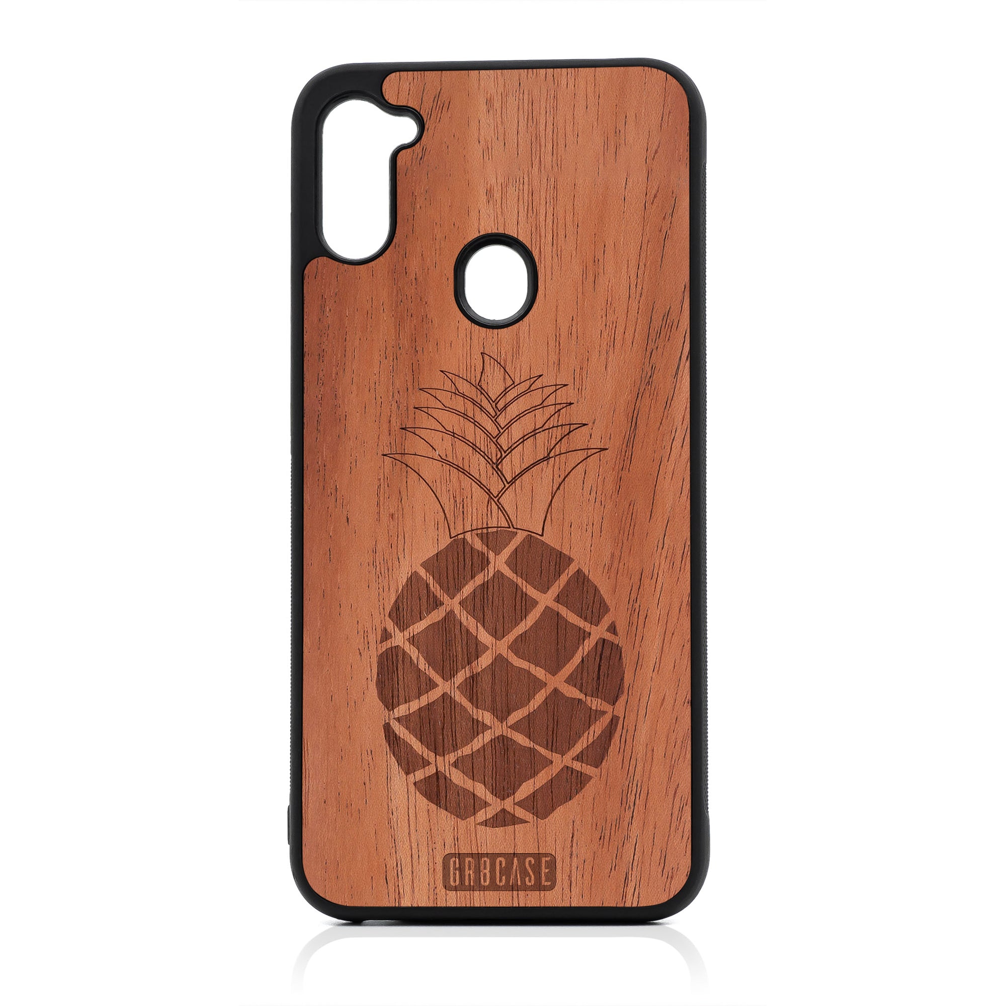 Pineapple Design Wood Case For Samsung Galaxy A11