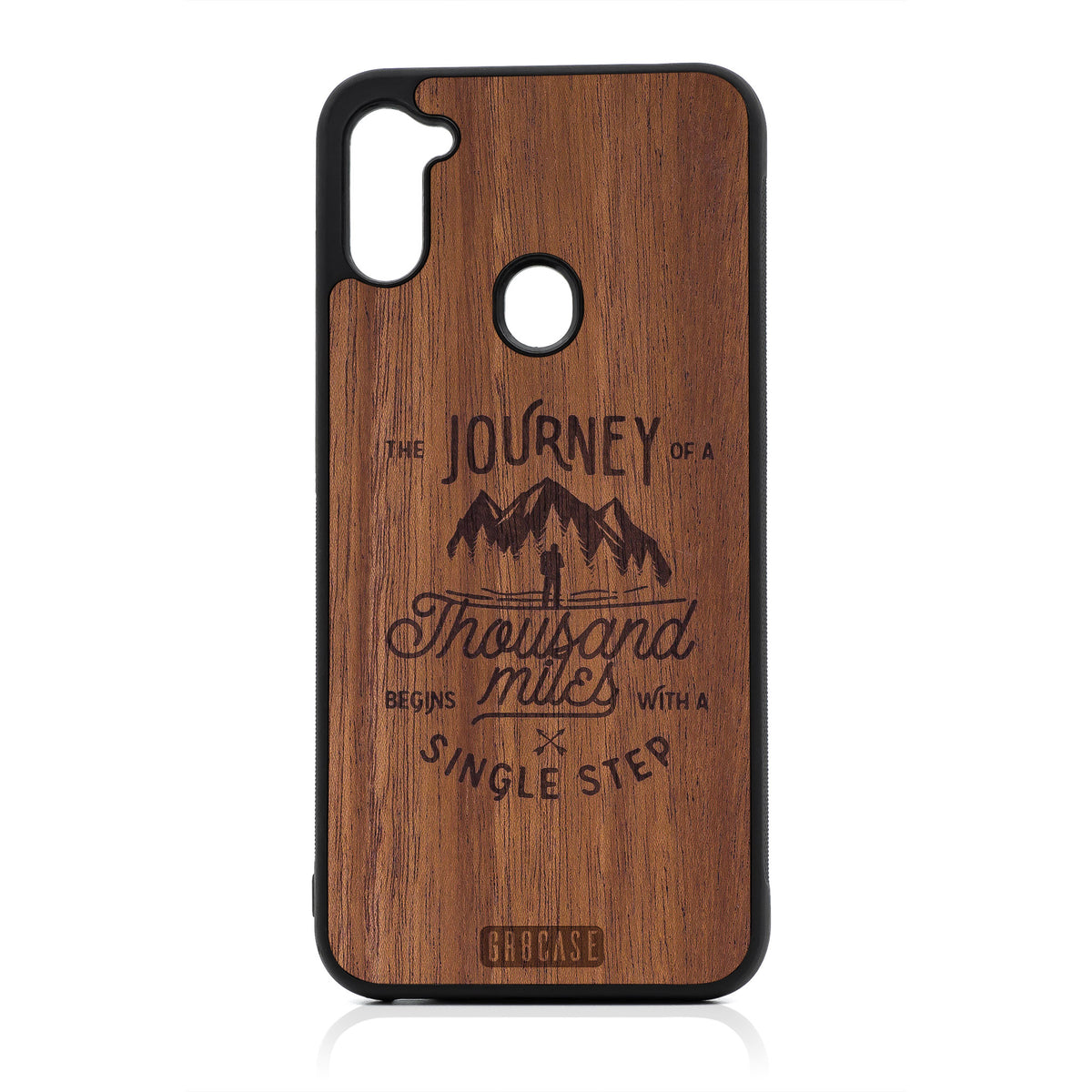 The Journey of A Thousand Miles Begins With A Single Step Design Wood Case For Samsung Galaxy A11