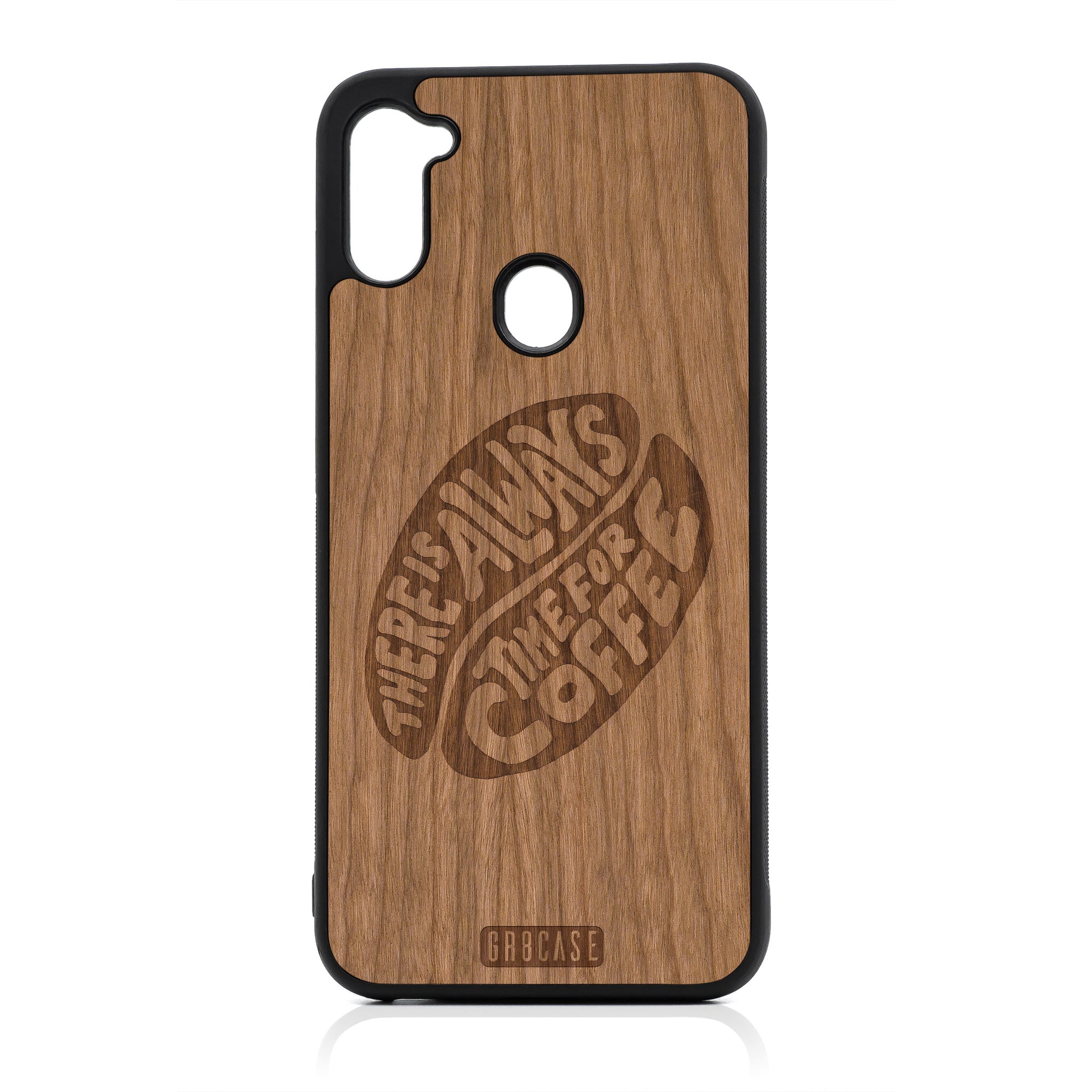 There Is Always Time For Coffee Design Wood Case For Samsung Galaxy A11