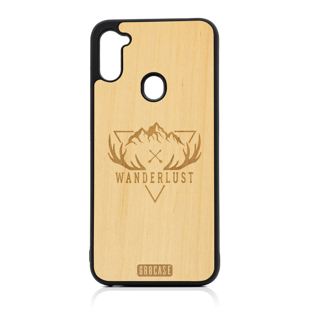 Wanderlust Design Wood Case For Samsung Galaxy A11