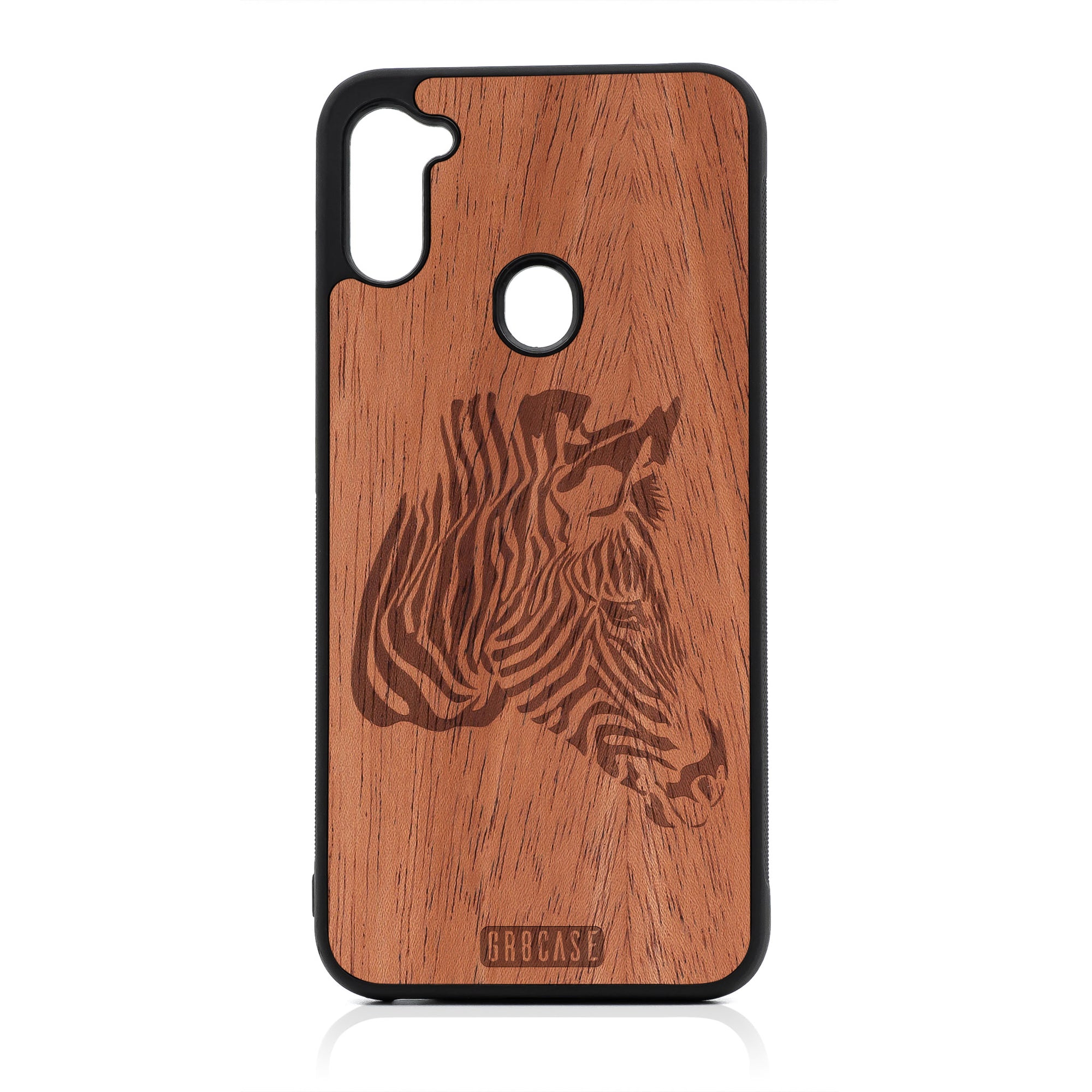 Zebra Design Wood Case For Samsung Galaxy A11