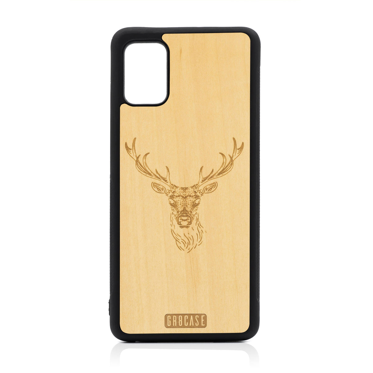 Buck Deer Design Wood Case For Samsung Galaxy A51