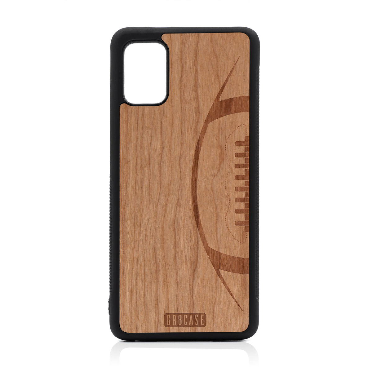 Football Design Wood Case For Samsung Galaxy A51 5G