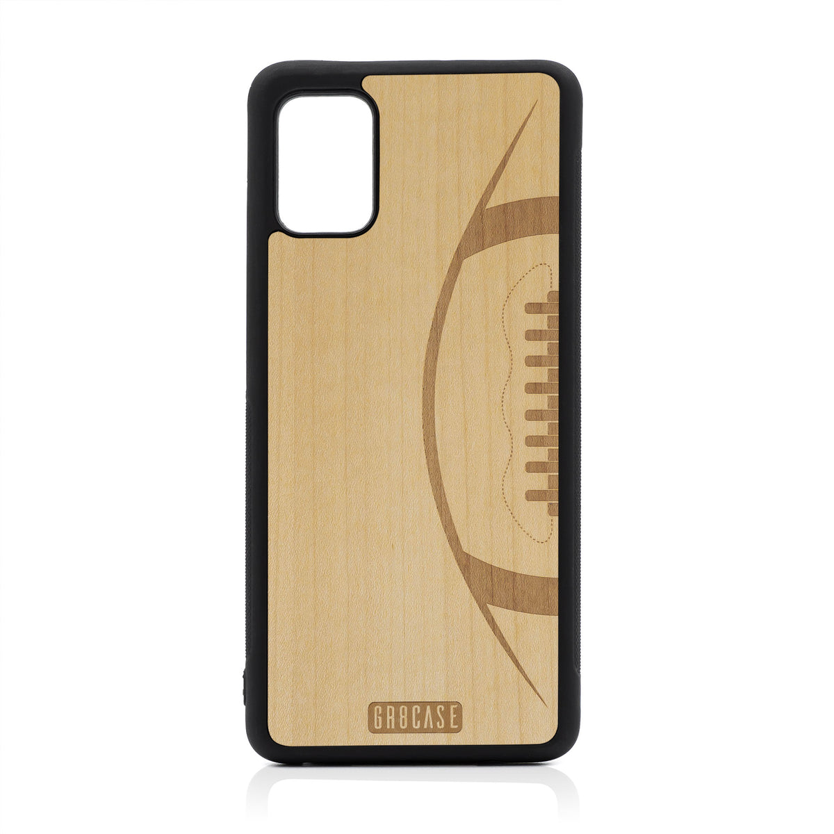 Football Design Wood Case For Samsung Galaxy A51 5G