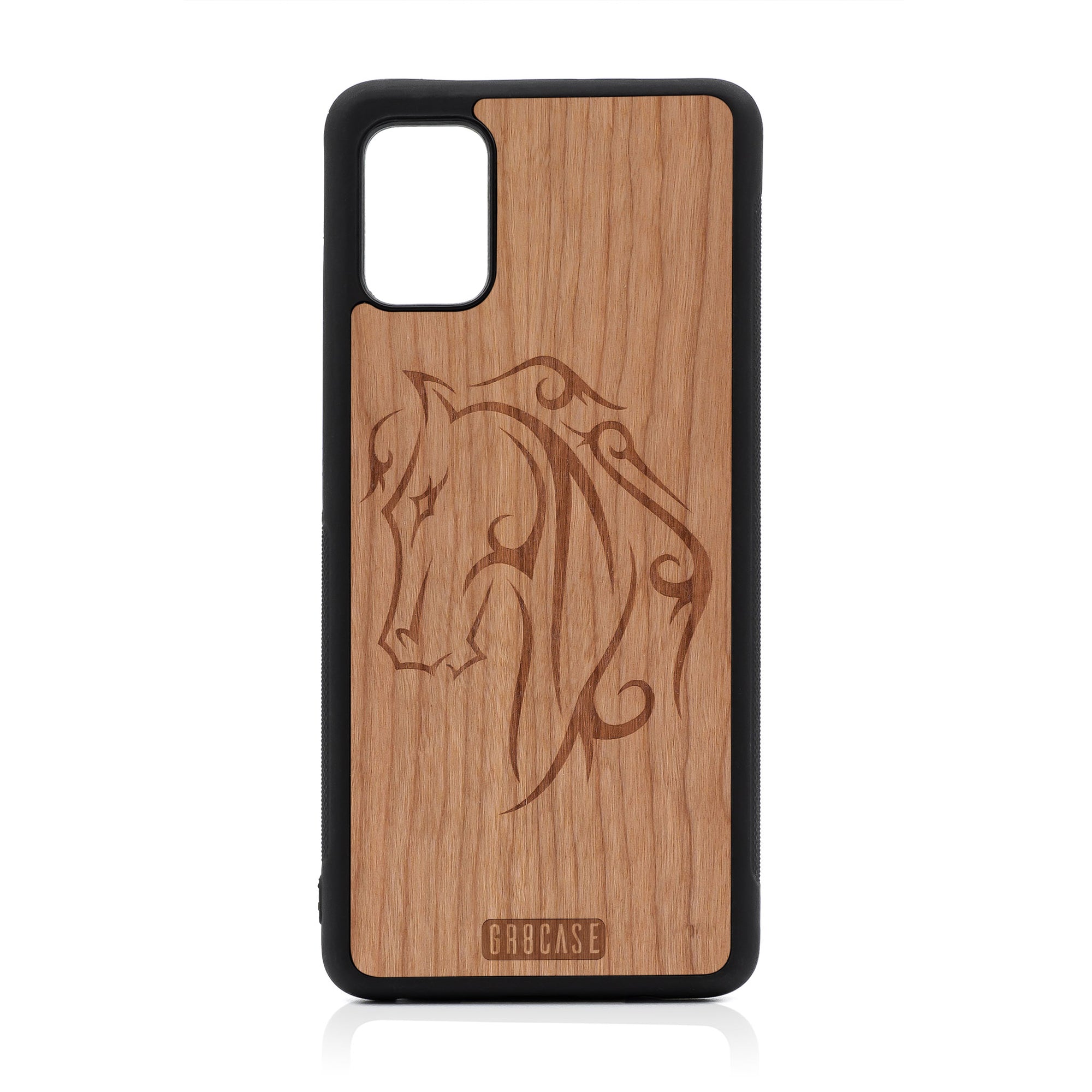 Horse Tattoo Design Wood Case For Samsung Galaxy A51 5G