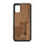 Lookout Zebra Design Wood Case For Samsung Galaxy A51