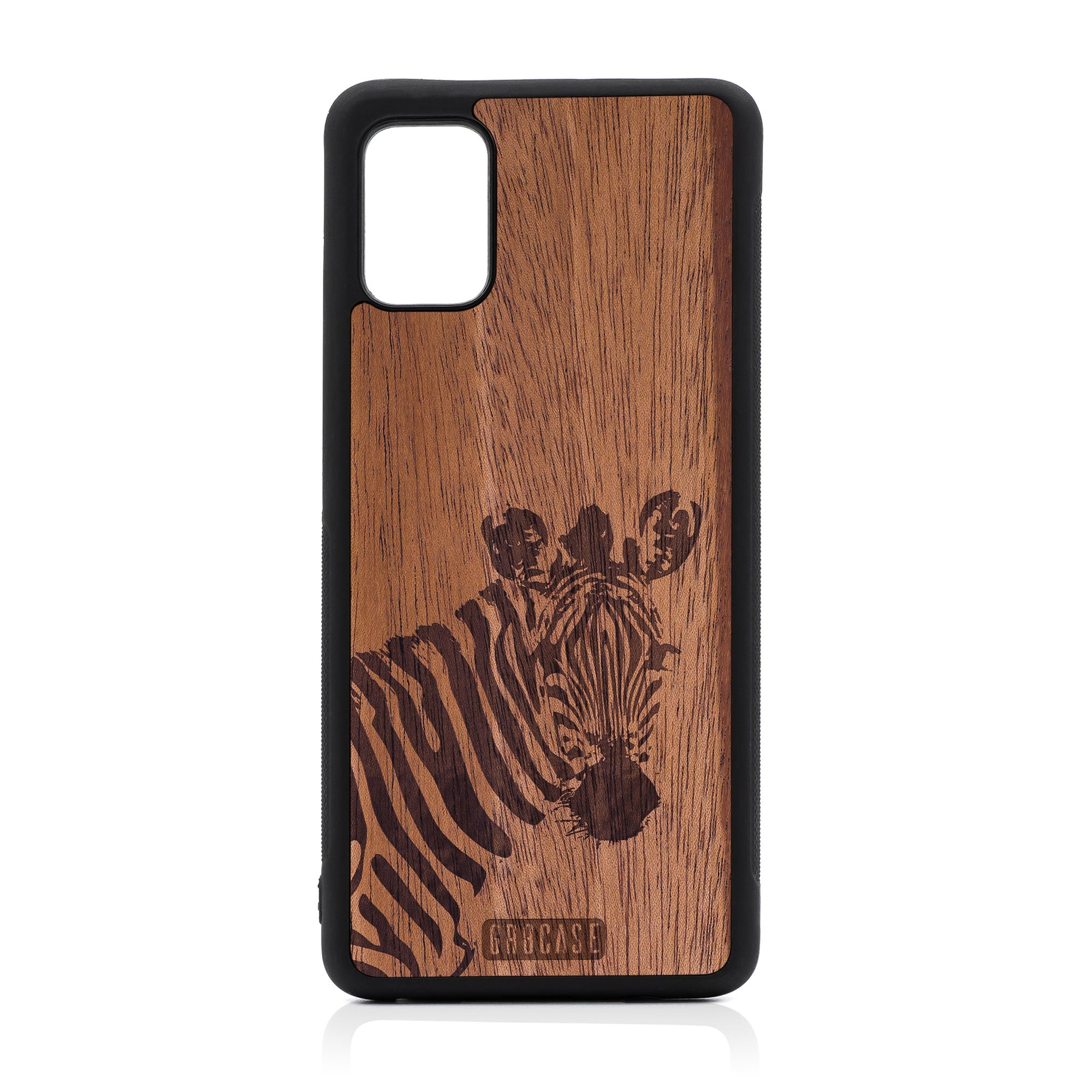 Lookout Zebra Design Wood Case For Samsung Galaxy A51