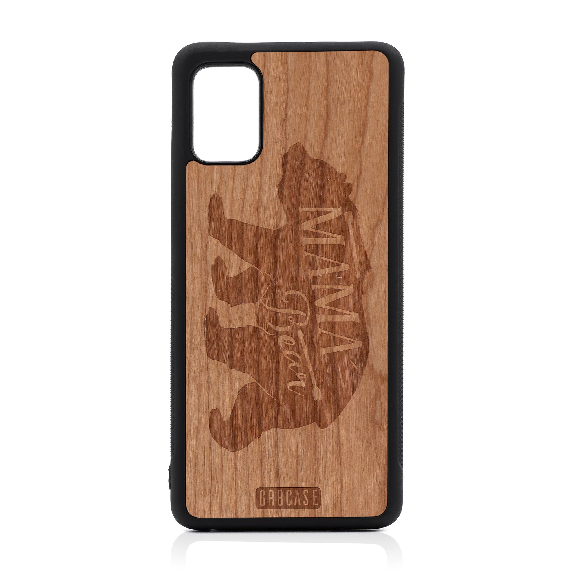 Mama Bear Design Wood Case For Samsung Galaxy A51-5G