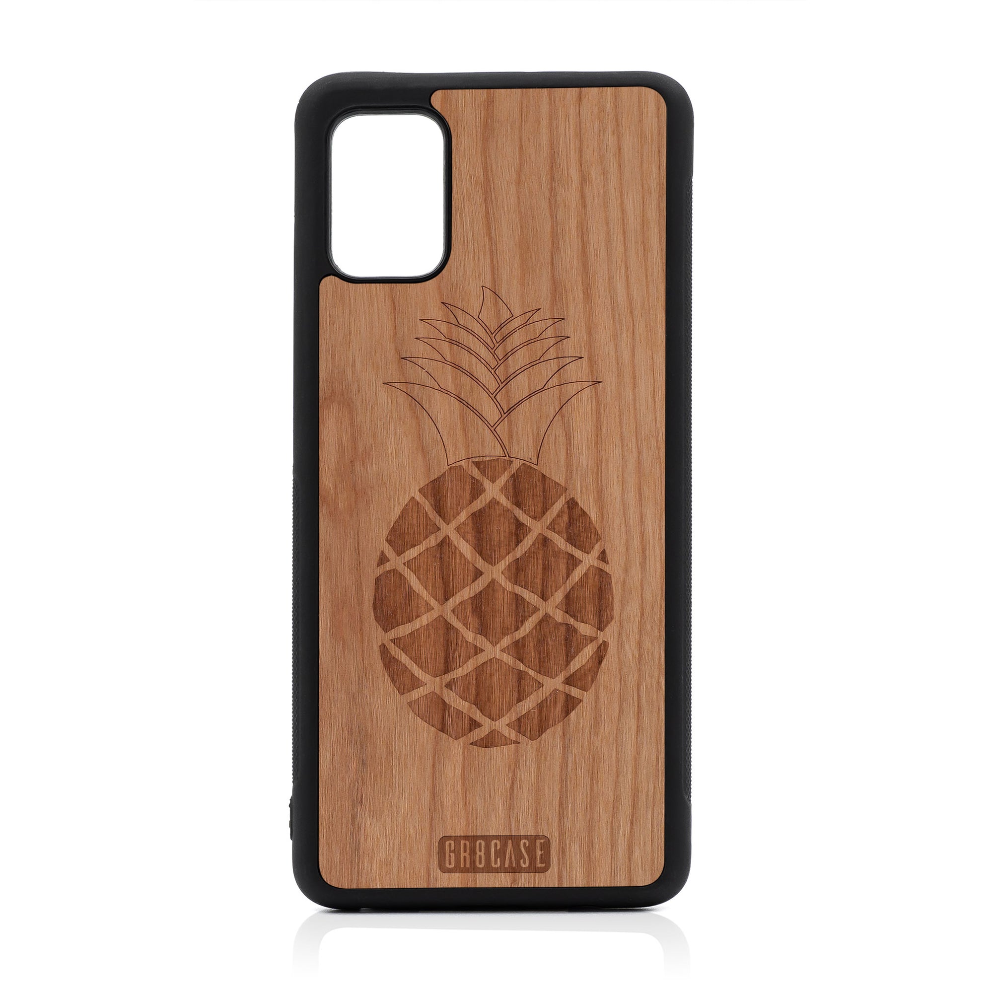 Pineapple Design Wood Case For Samsung Galaxy A51