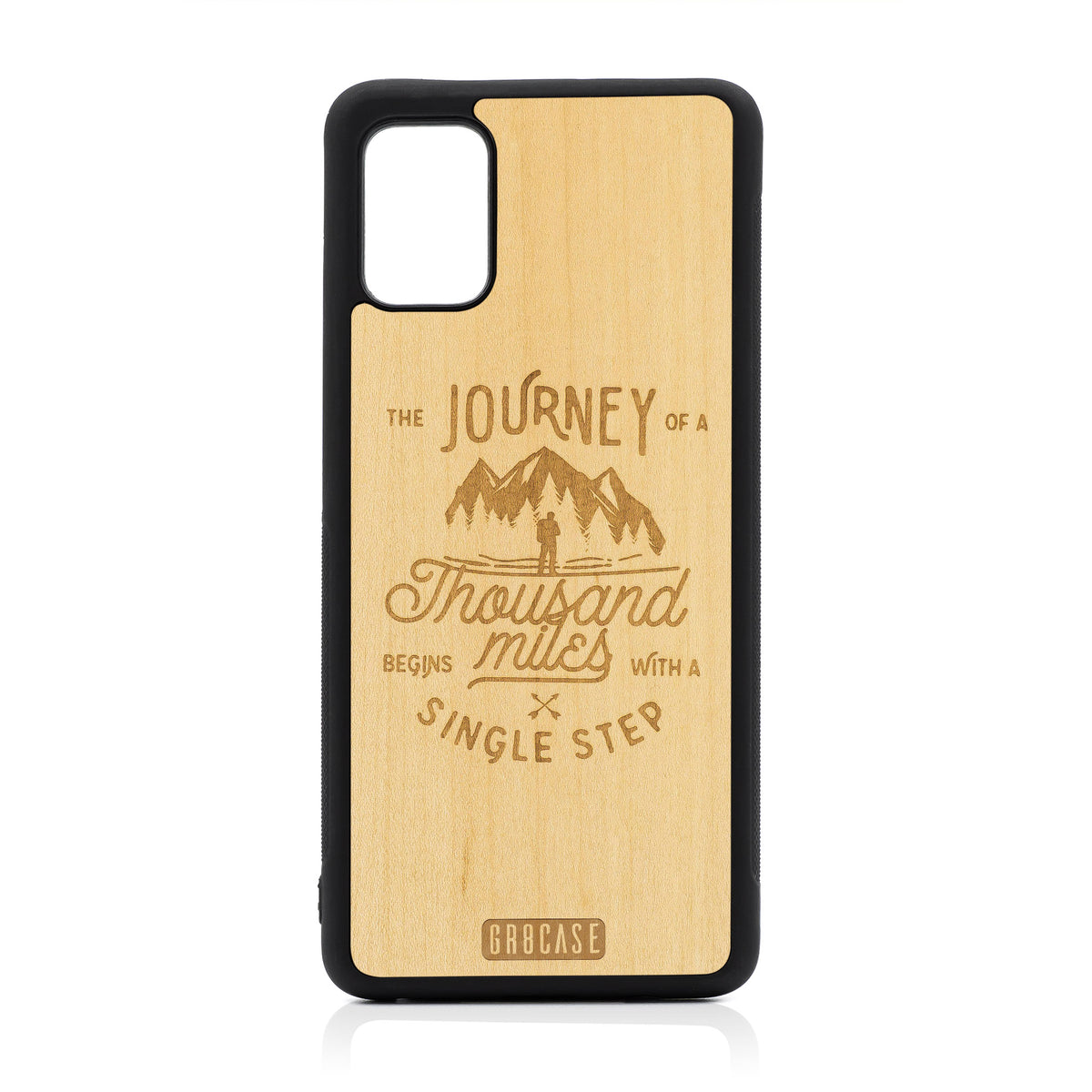 The Journey of A Thousand Miles Begins With A Single Step Design Wood Case For Samsung Galaxy A51