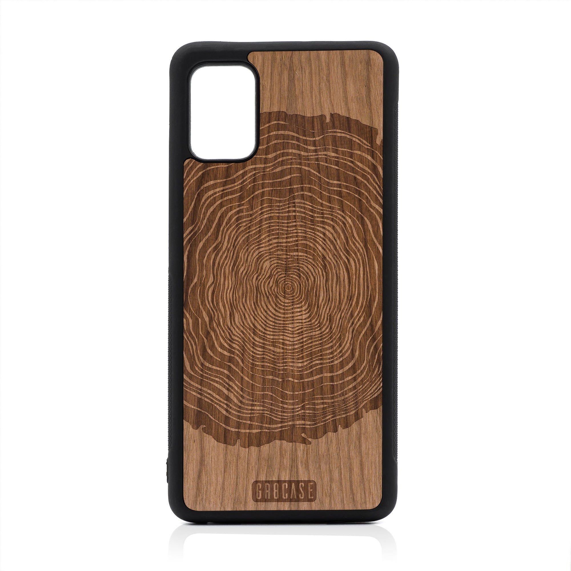 Tree Rings Design Wood Case For Samsung Galaxy A51-5G