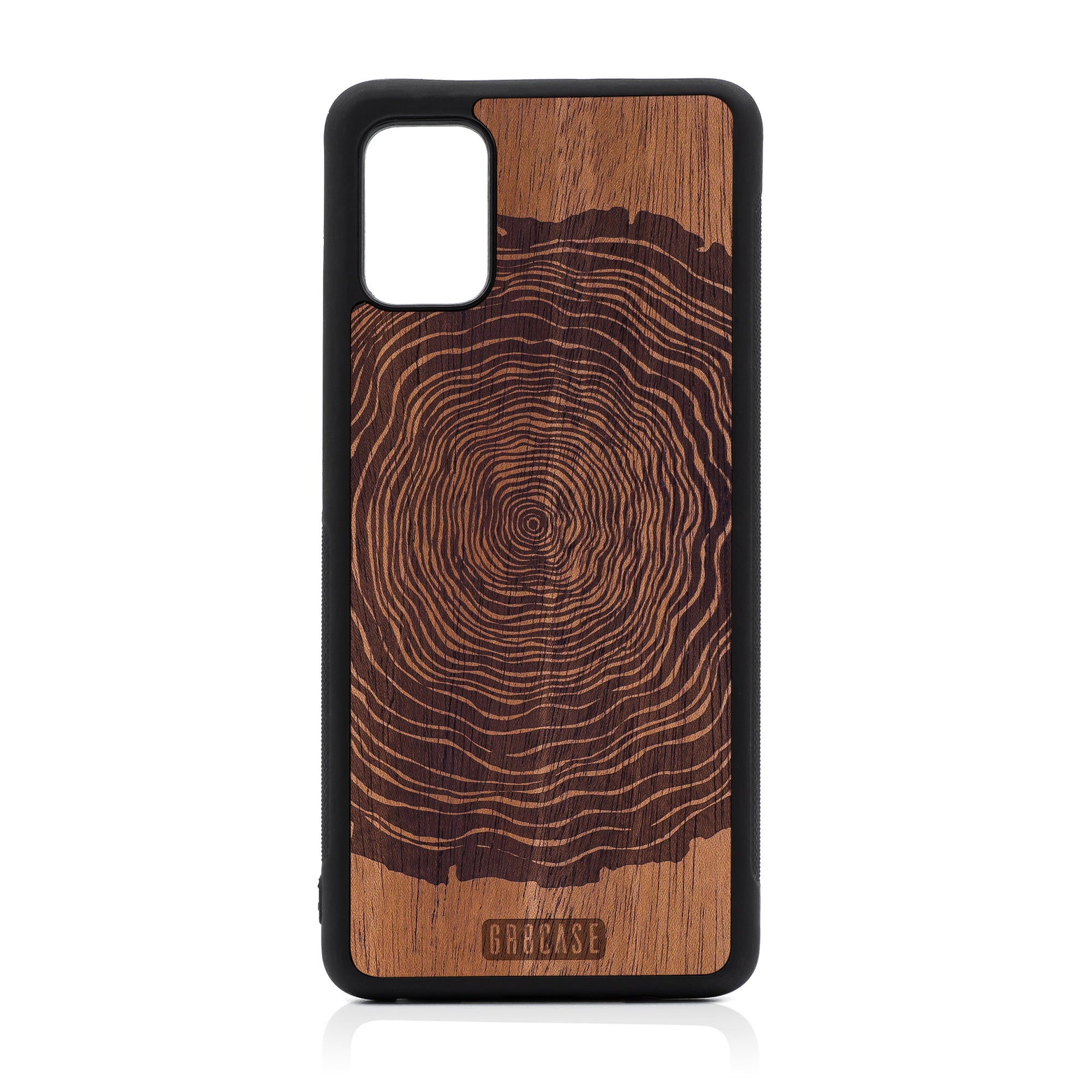 Tree Rings Design Wood Case For Samsung Galaxy A51-5G