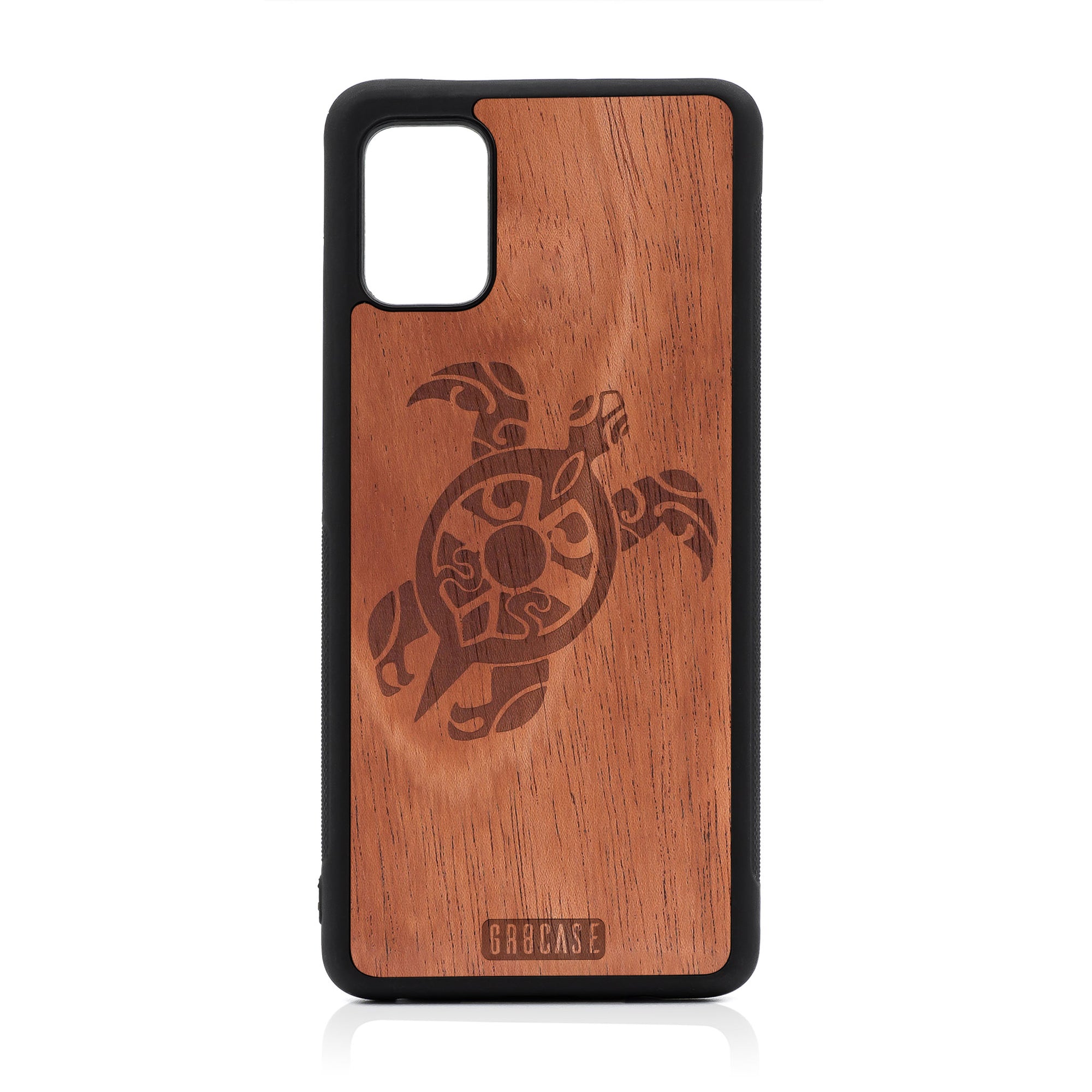 Turtle Design Wood Case For Samsung Galaxy A51