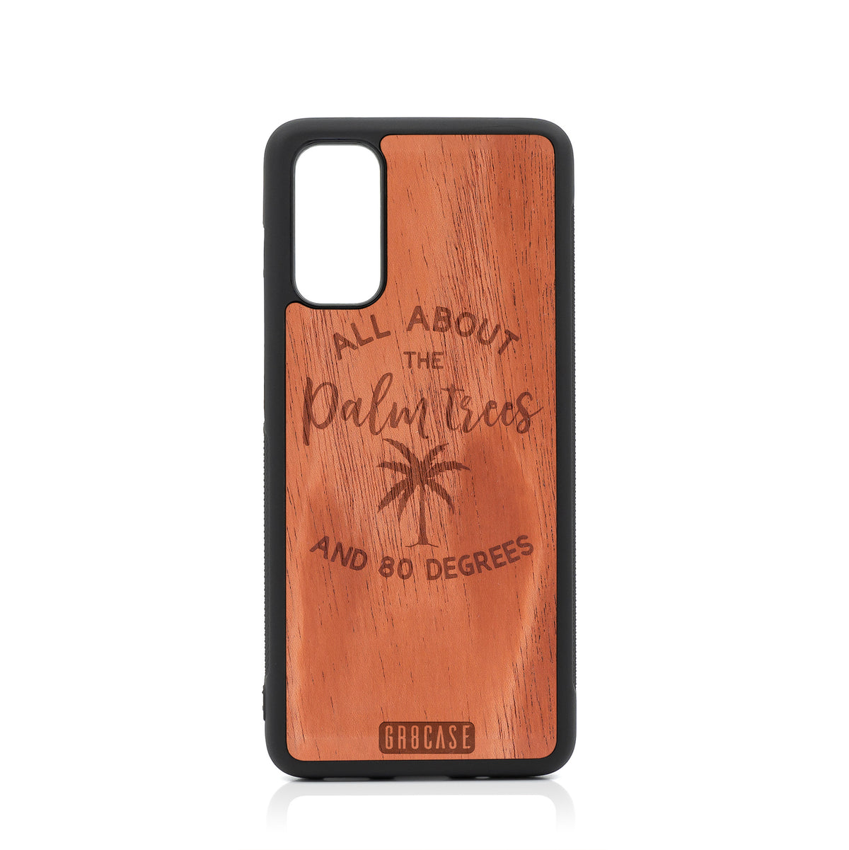 All About The Palm Trees and 80 Degrees Design Wood Case For Samsung Galaxy S20 by GR8CASE