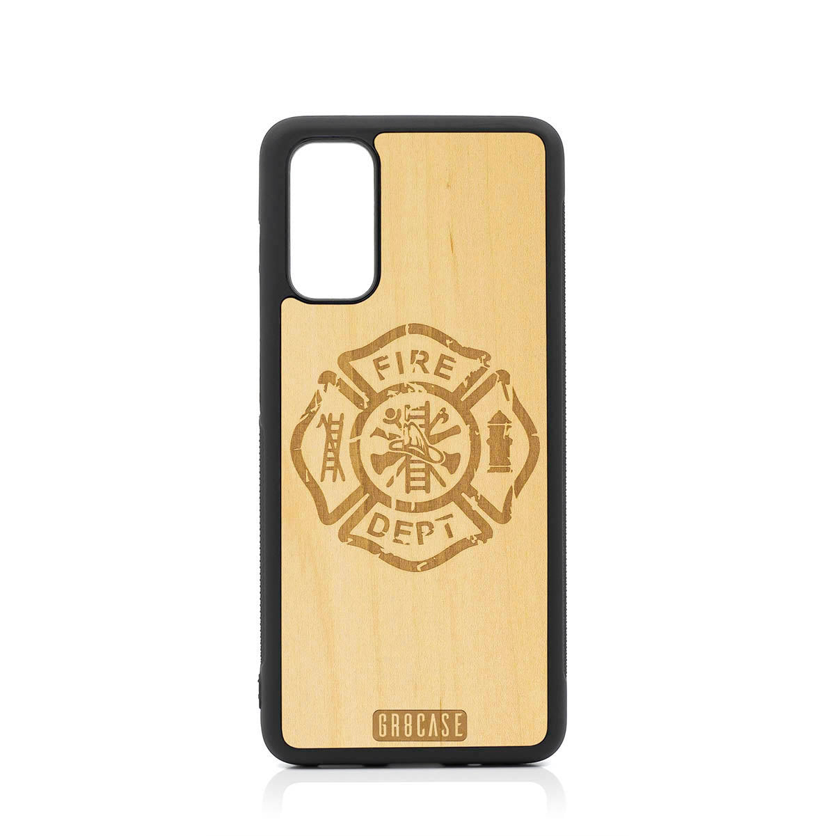 Fire Department Design Wood Case Samsung Galaxy S20 by GR8CASE