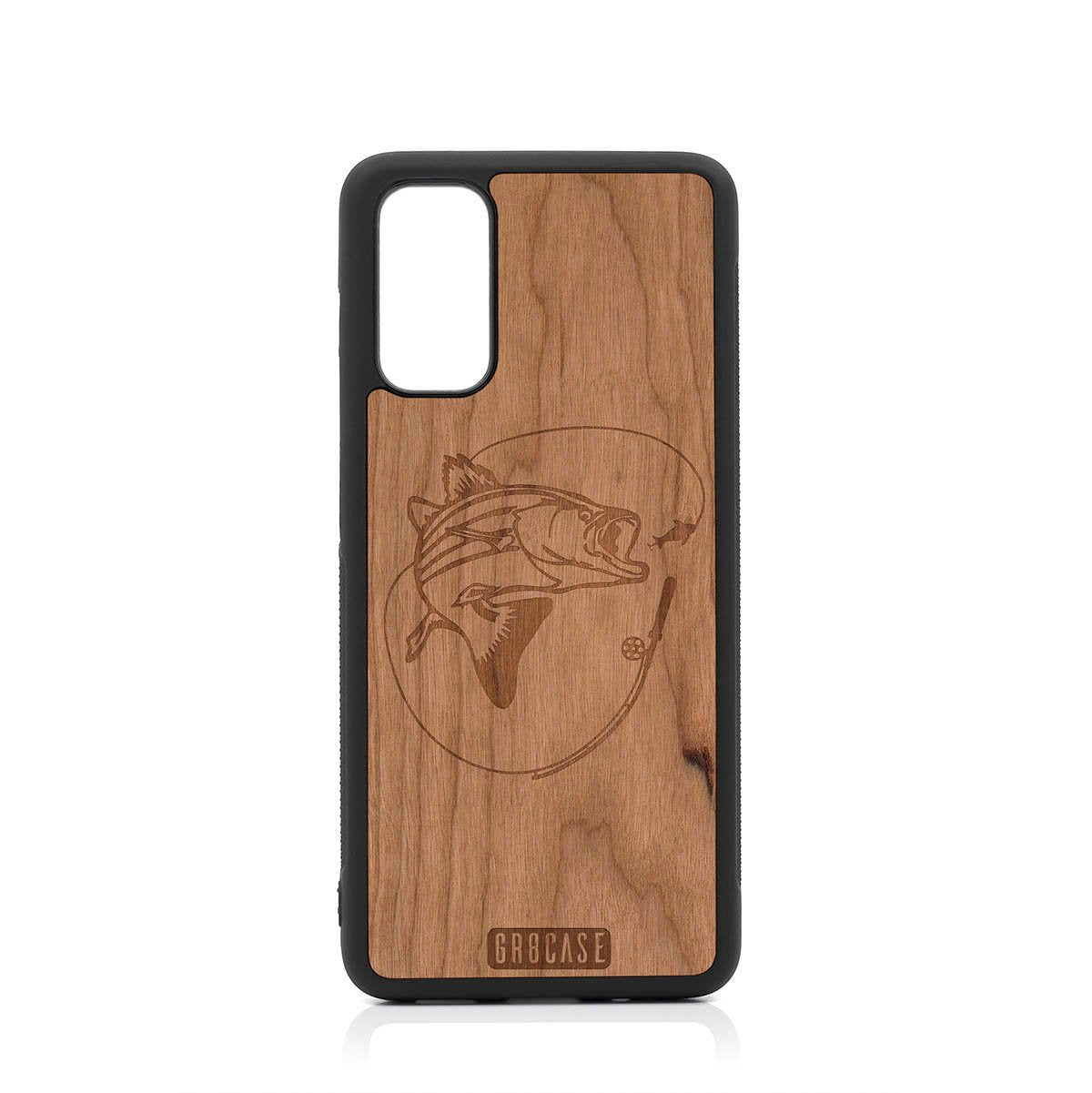 Fish and Reel Design Wood Case For Samsung Galaxy S20 FE 5G by GR8CASE