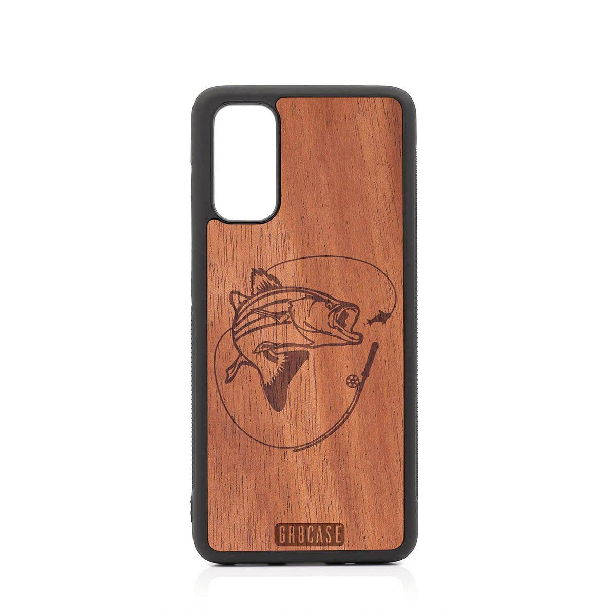 Fish and Reel Design Wood Case For Samsung Galaxy S20 FE 5G by GR8CASE
