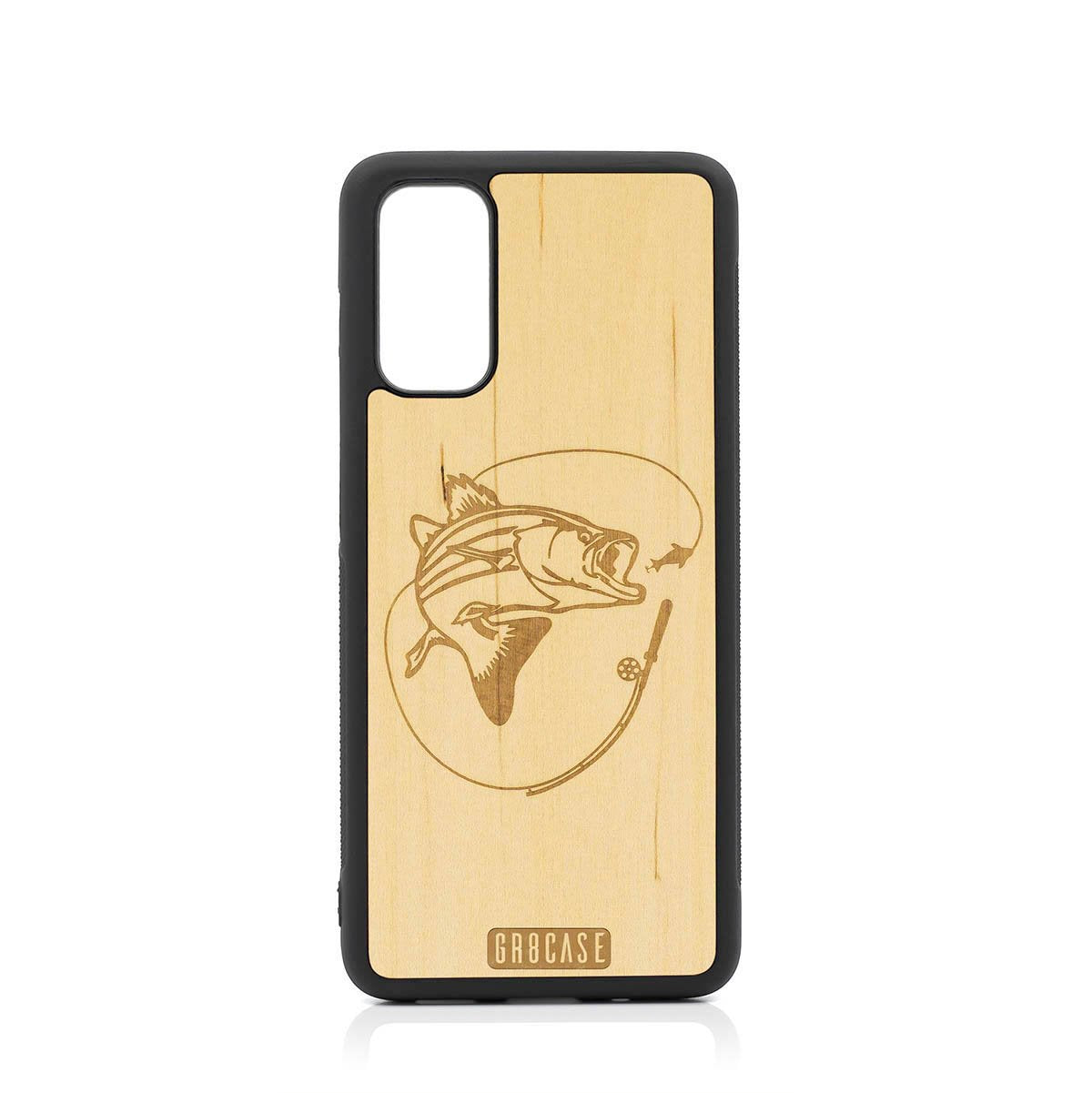Fish and Reel Design Wood Case For Samsung Galaxy S20 FE 5G by GR8CASE