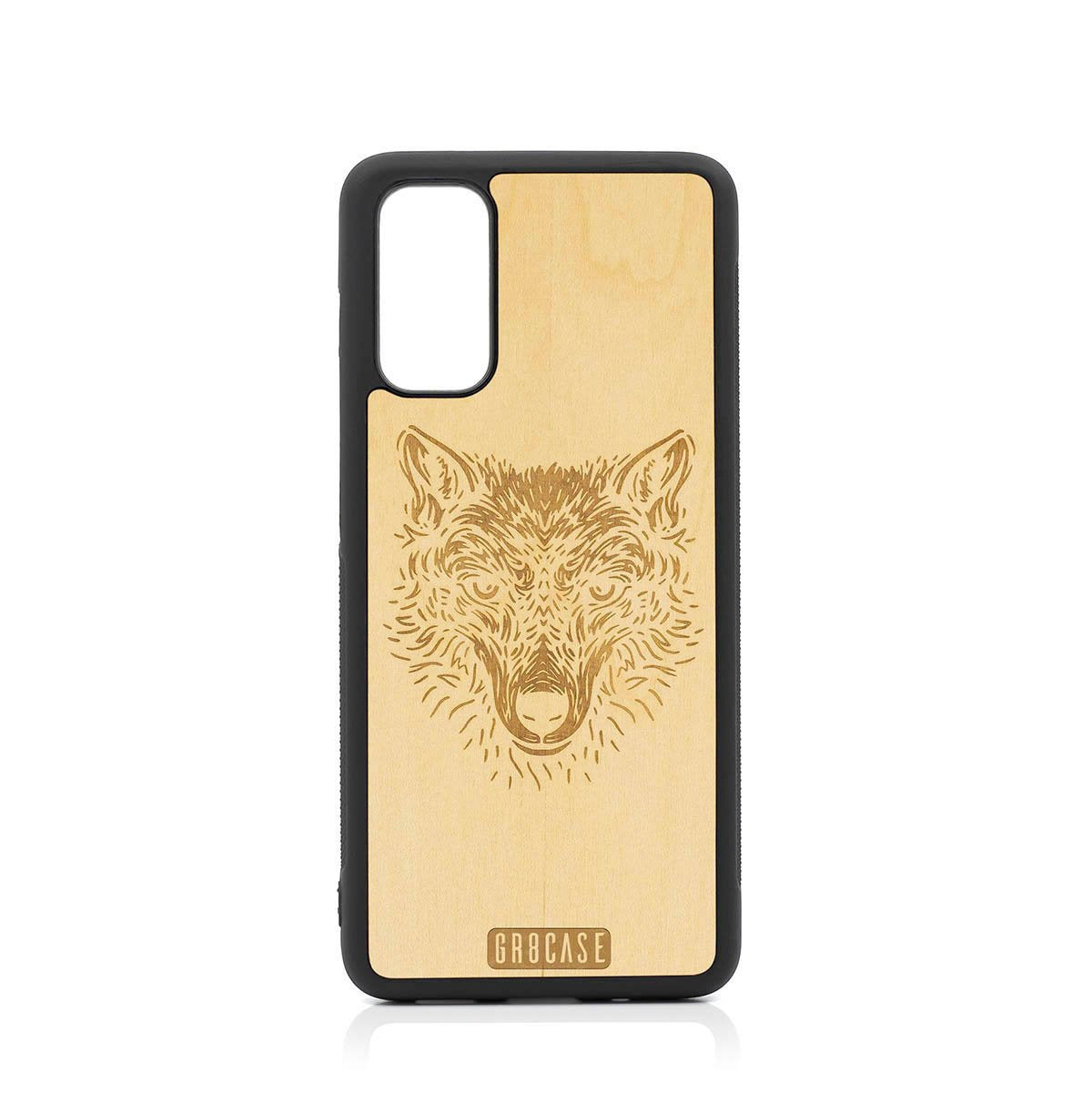 Furry Wolf Design Wood Case For Samsung Galaxy S20 FE 5G