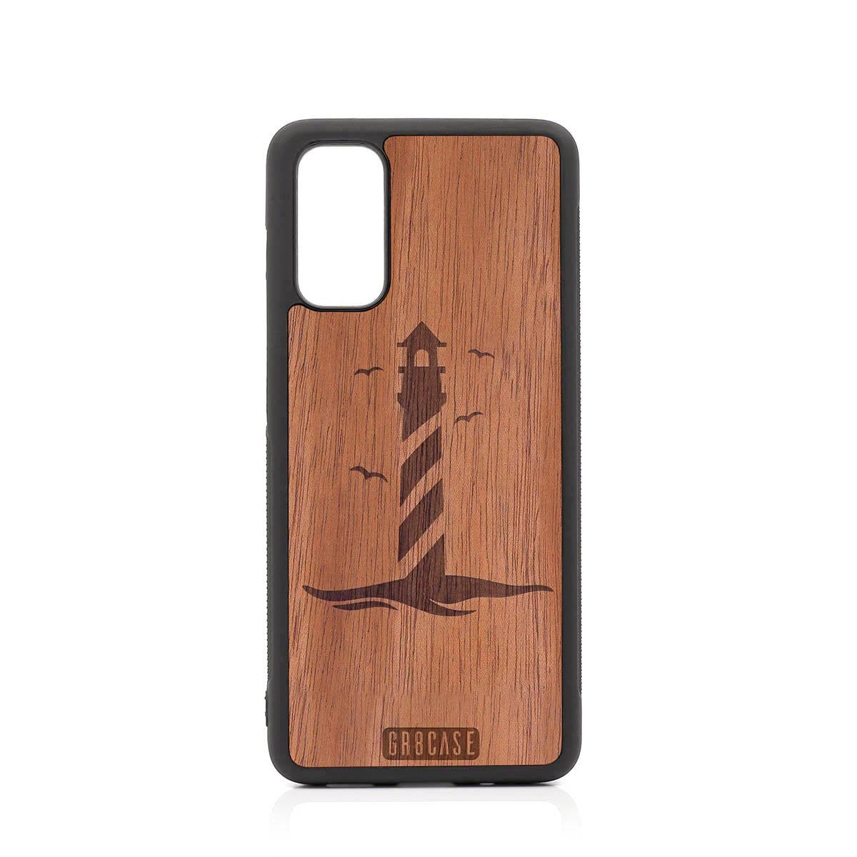 Lighthouse Design Wood Case For Samsung Galaxy S20 FE 5G